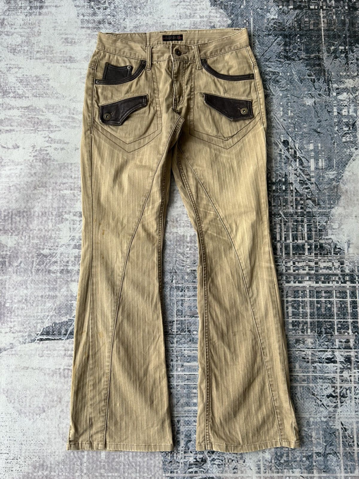 If Six Was Nine Morgan Flared Leather Pocket Pants Size US 29 - 2 Thumbnail