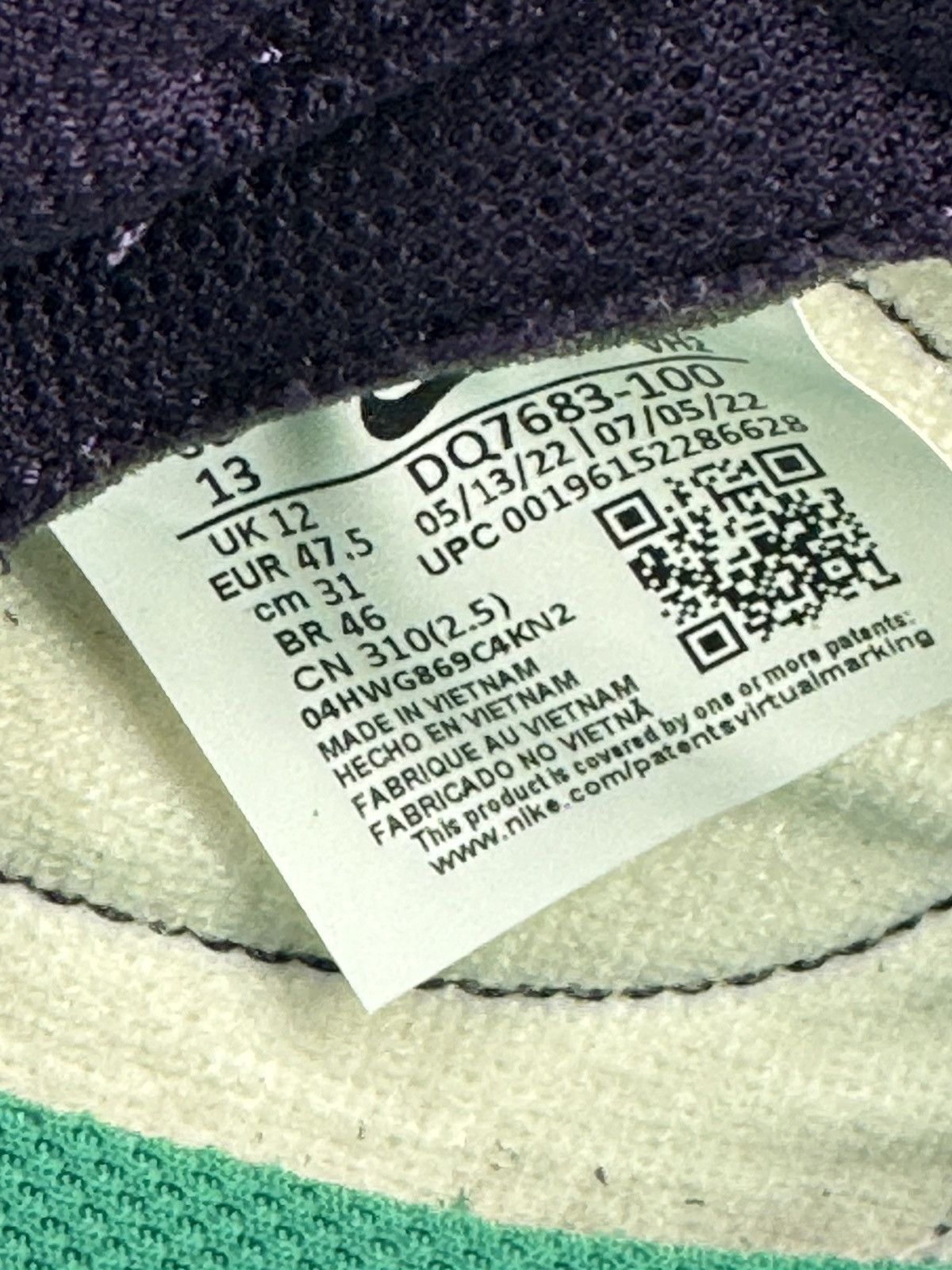 Nike Nike Dunk Low ‘Chenille Swoosh Grand Purple’ Size US 13 / EU 46 - 3 Thumbnail