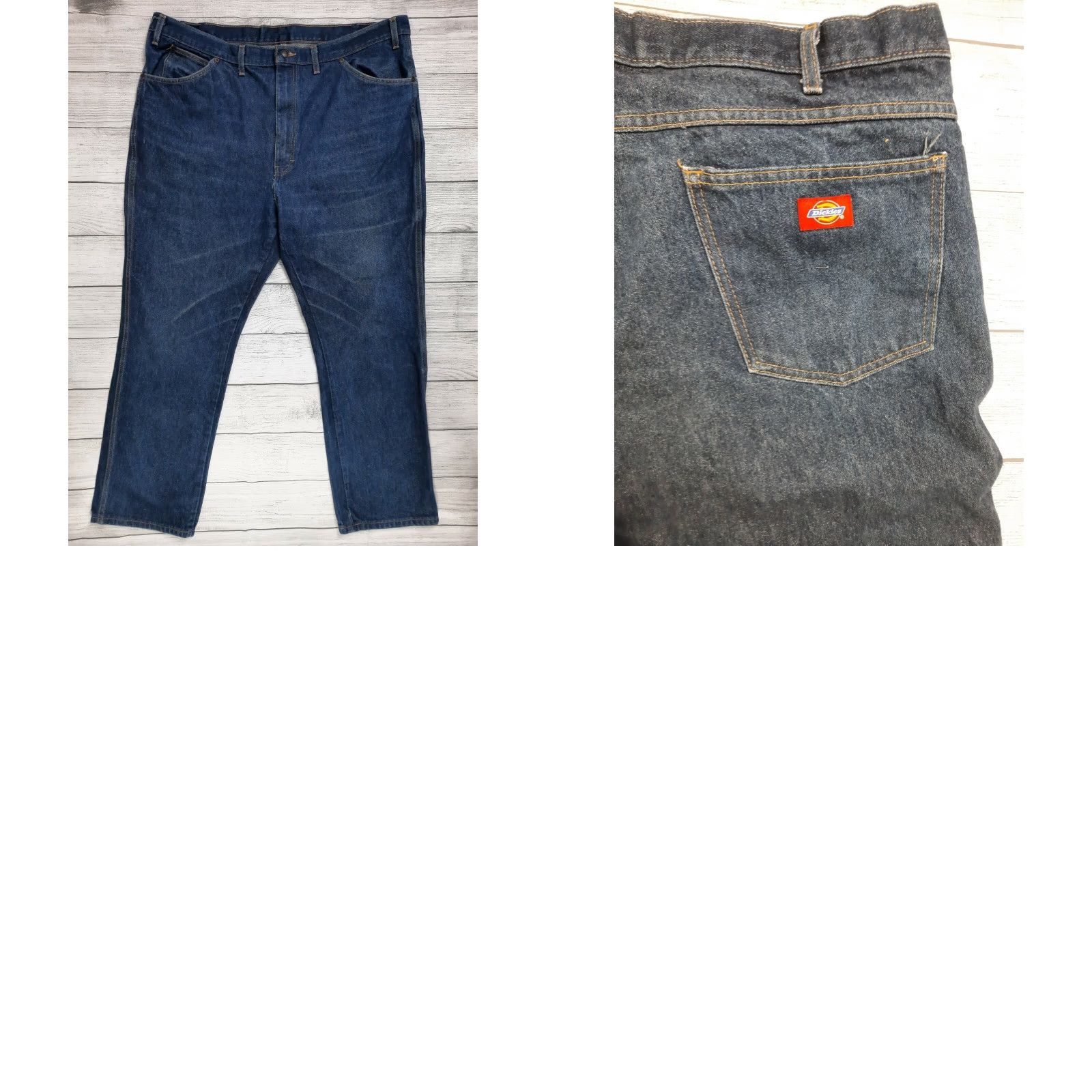 Dickies Dickies Jeans Cotton Blue Denim Jeans Men 44x32 Regular Fit Straight Leg Dark Wash May 42x32 Inseam 32 Accessories Pockets Yahoo Size US 42 / EU 58 - 8 Thumbnail