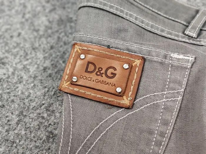 Dolce & Gabbana Vintage 90's Dolce & Gabbana Straig Women's Gray Denim Jeans Size 25" / US 0 / IT 36 - 17 Thumbnail