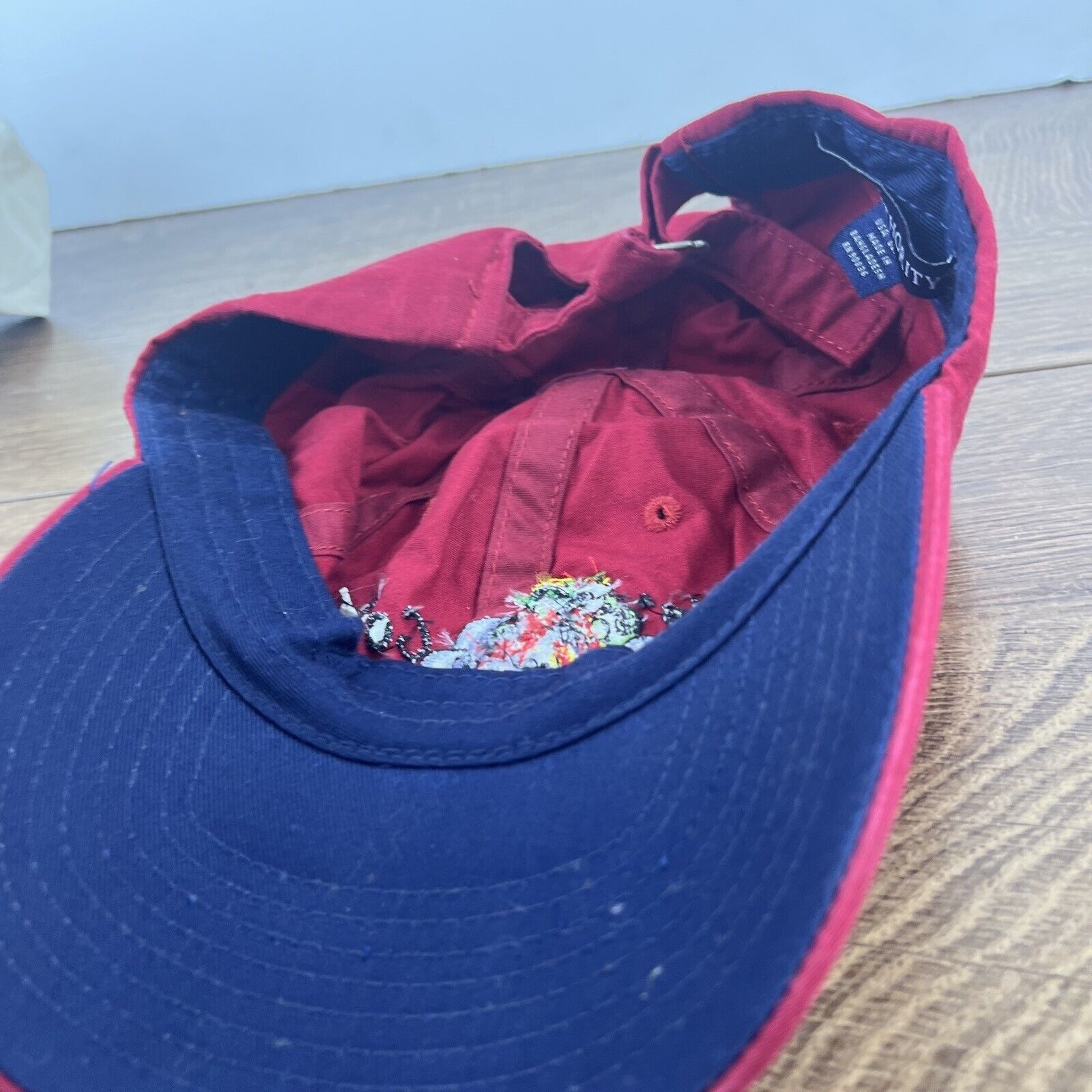 Other Kids College Hat Red Hat Adjustable Adult Size Hat Red Cap Size ONE SIZE - 13 Thumbnail