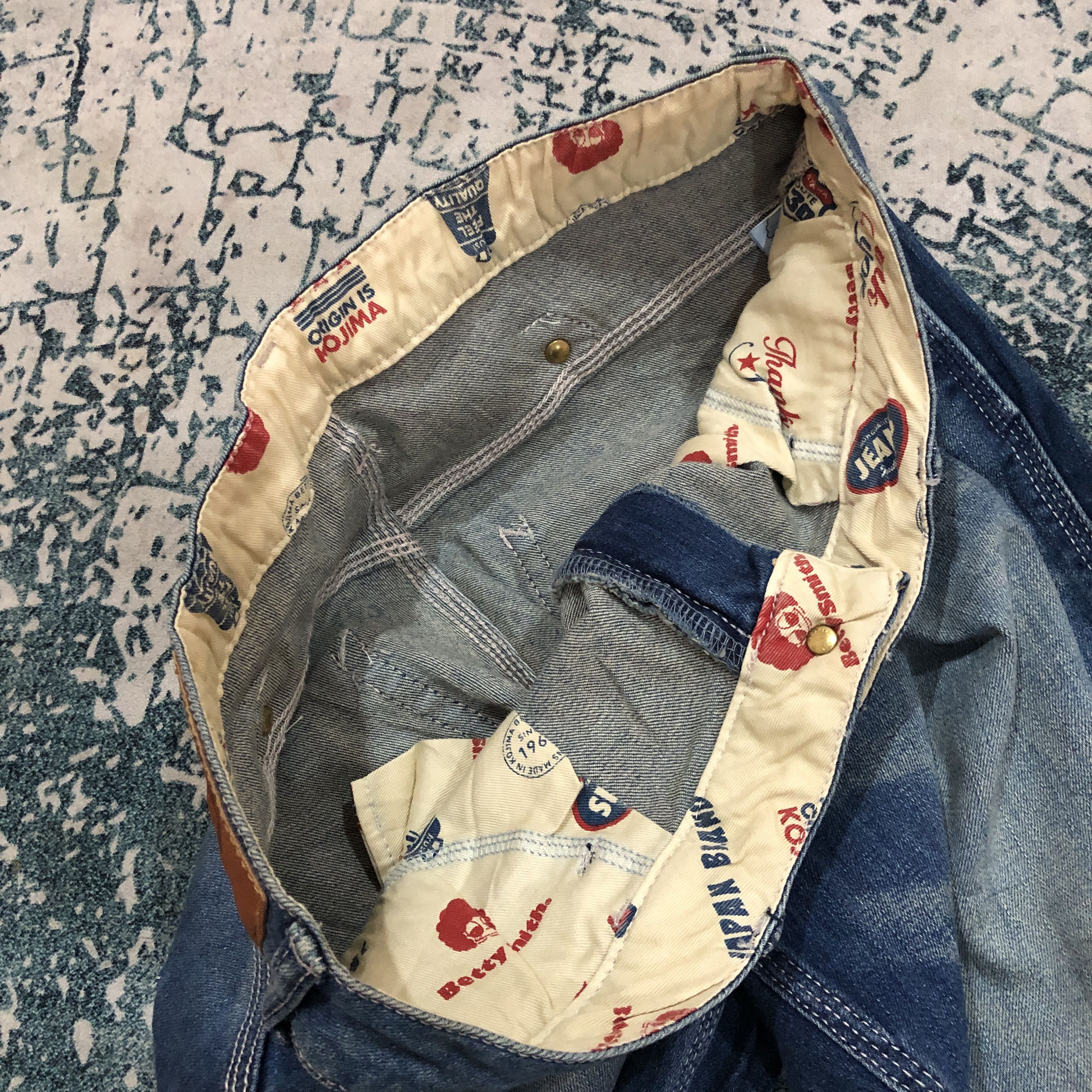 Japanese Brand Betty Smith Buckle Back Jeans Made In Kojima Japan Size 30" / US 8 / IT 44 - 8 Thumbnail