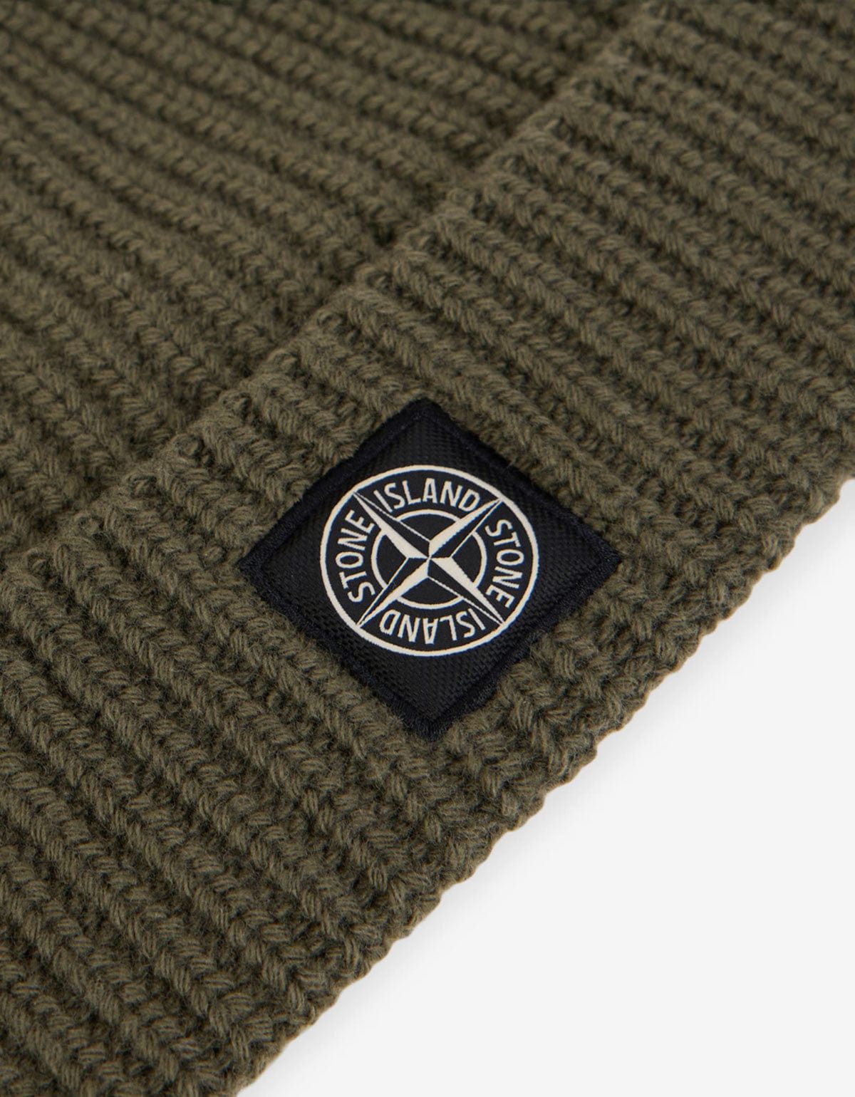 Stone Island Stone Island Military Green Beanie Hat Size ONE SIZE - 3 Thumbnail