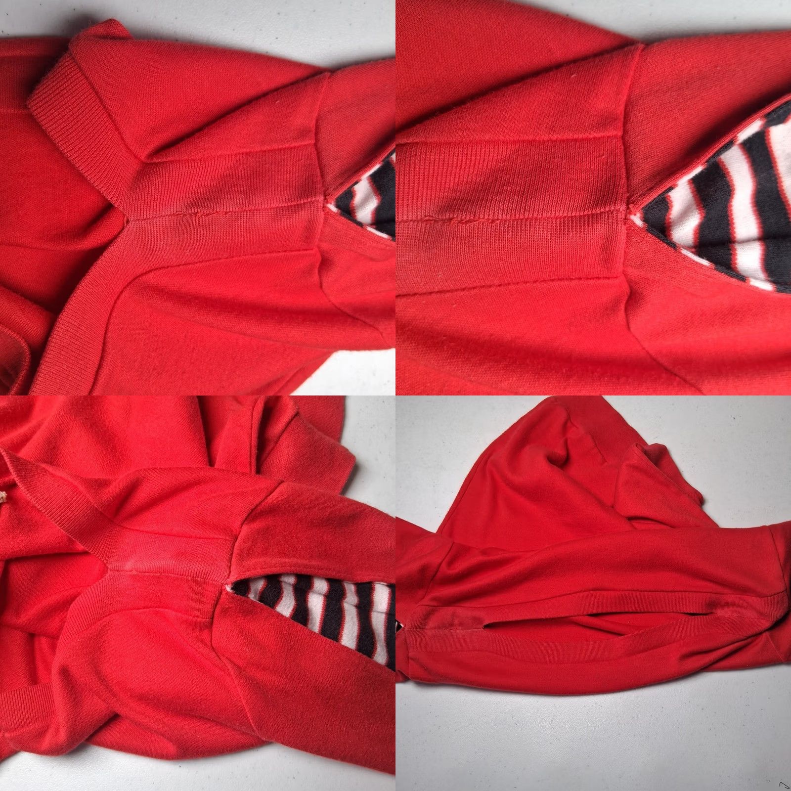 Etro VINTAGE 1980s Shirt Women Small Knit Red Black Stripe Long Sleeve Retro READ Size S / US 4 / IT 40 - 9 Thumbnail