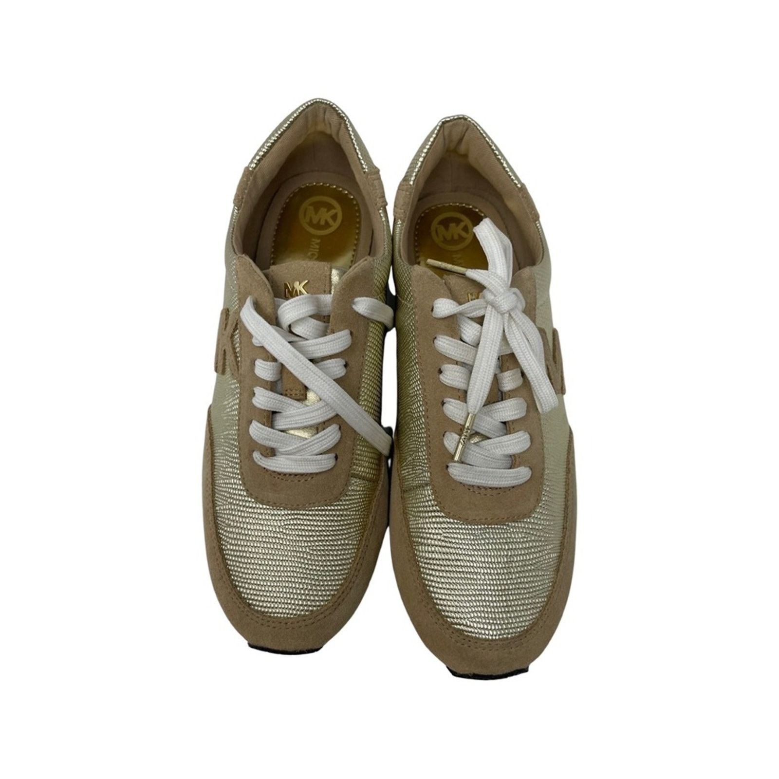 Michael Kors Michael Kors Gold Tan Casual Stanton Trainer Sneakers 7.5 Size US 7.5 / IT 37.5 - 2 Thumbnail