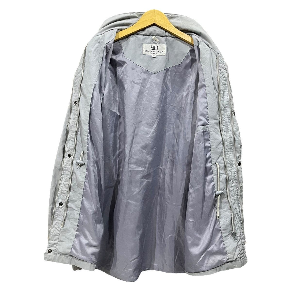 Balenciaga Vintage Balenciaga Parka Jacket Hidden Hoodie Size US L / EU 52-54 / 3 - 3 Thumbnail