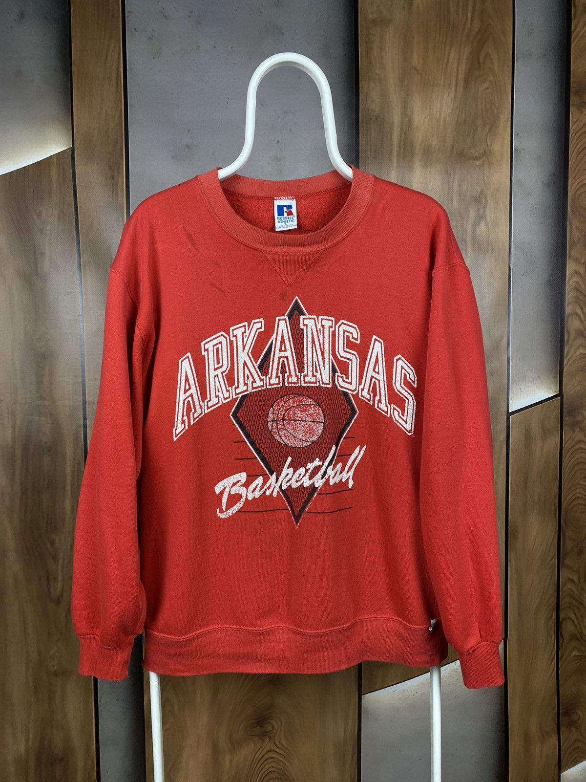 Russell Athletic 🏀Vintage 90s Sweatshirt Basketball Arkansas Russel Athletic🏀 Size US L / EU 52-54 / 3 - 1 Thumbnail
