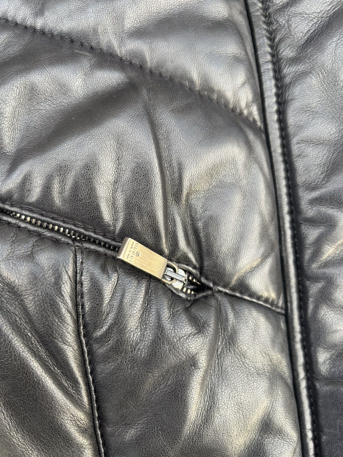 Gucci AW98 gucci by Tom Ford paneled puffer leather jacket Size US S / EU 44-46 / 1 - 5 Thumbnail