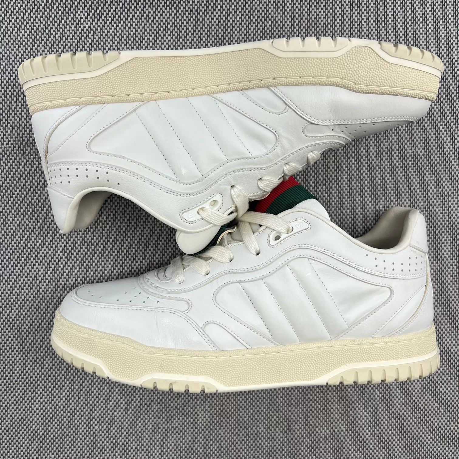 Gucci GUCCI Re-Web 24SS White Green Red 7.5 UK/ 41.5 EU Size US 8.5 / EU 41-42 - 2 Thumbnail