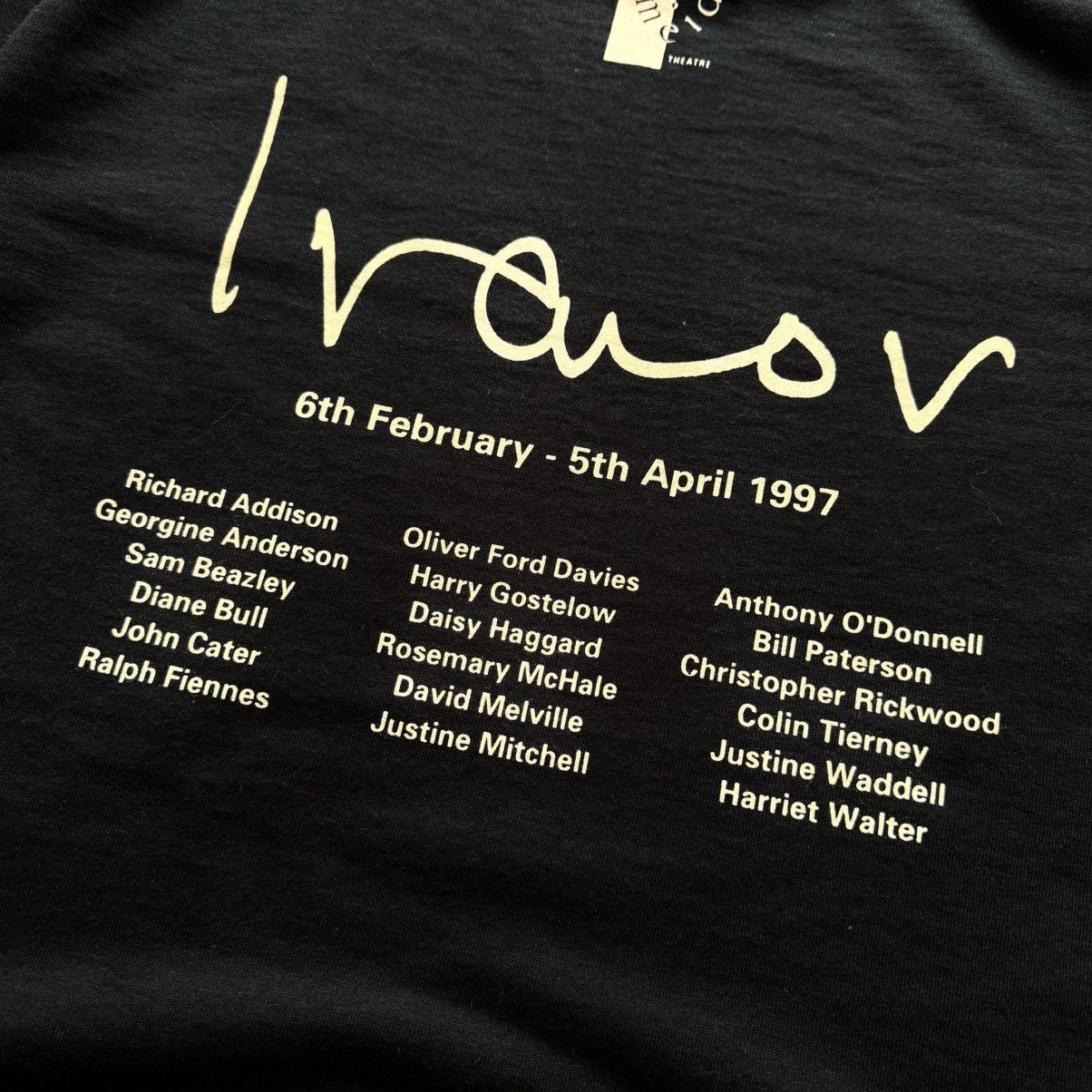 Band Tees 1997 Chekhov “Ivanov” Almeida Theatre Ralph Fiennes T-Shirt Size US M / EU 48-50 / 2 - 4 Thumbnail