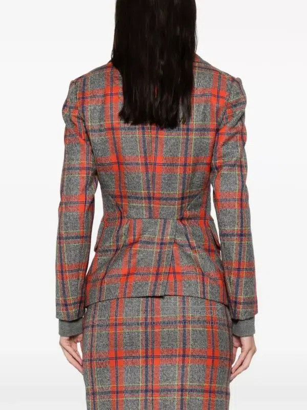 Vivienne Westwood Vivienne Westwood Plaid Tailored Jacket Size S / US 4 / IT 40 - 4 Thumbnail