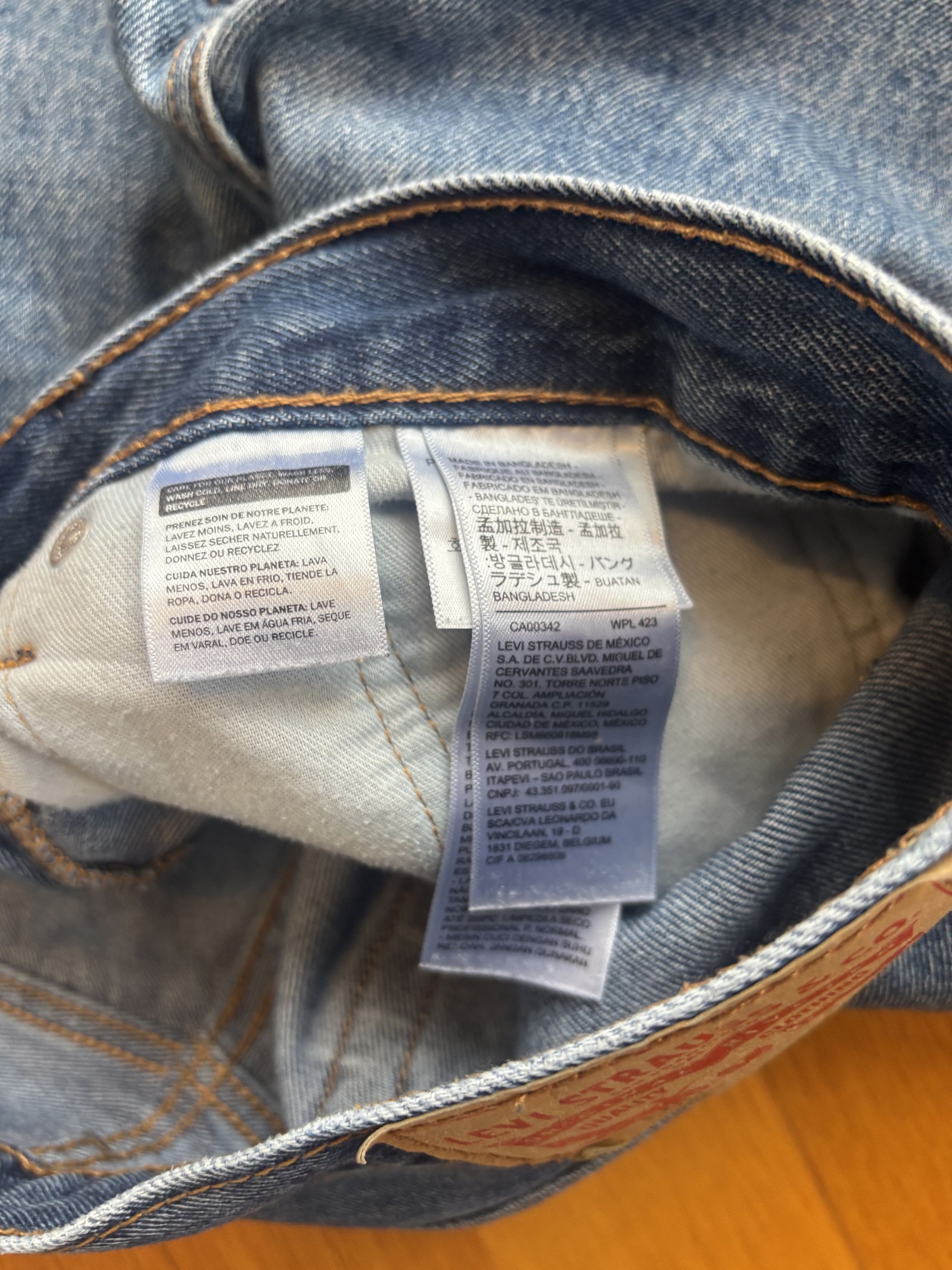 Levi's Levis Natural Fade 505 Straight Leg Denim Jeans 34x30 Size US 34 / EU 50 - 4 Thumbnail
