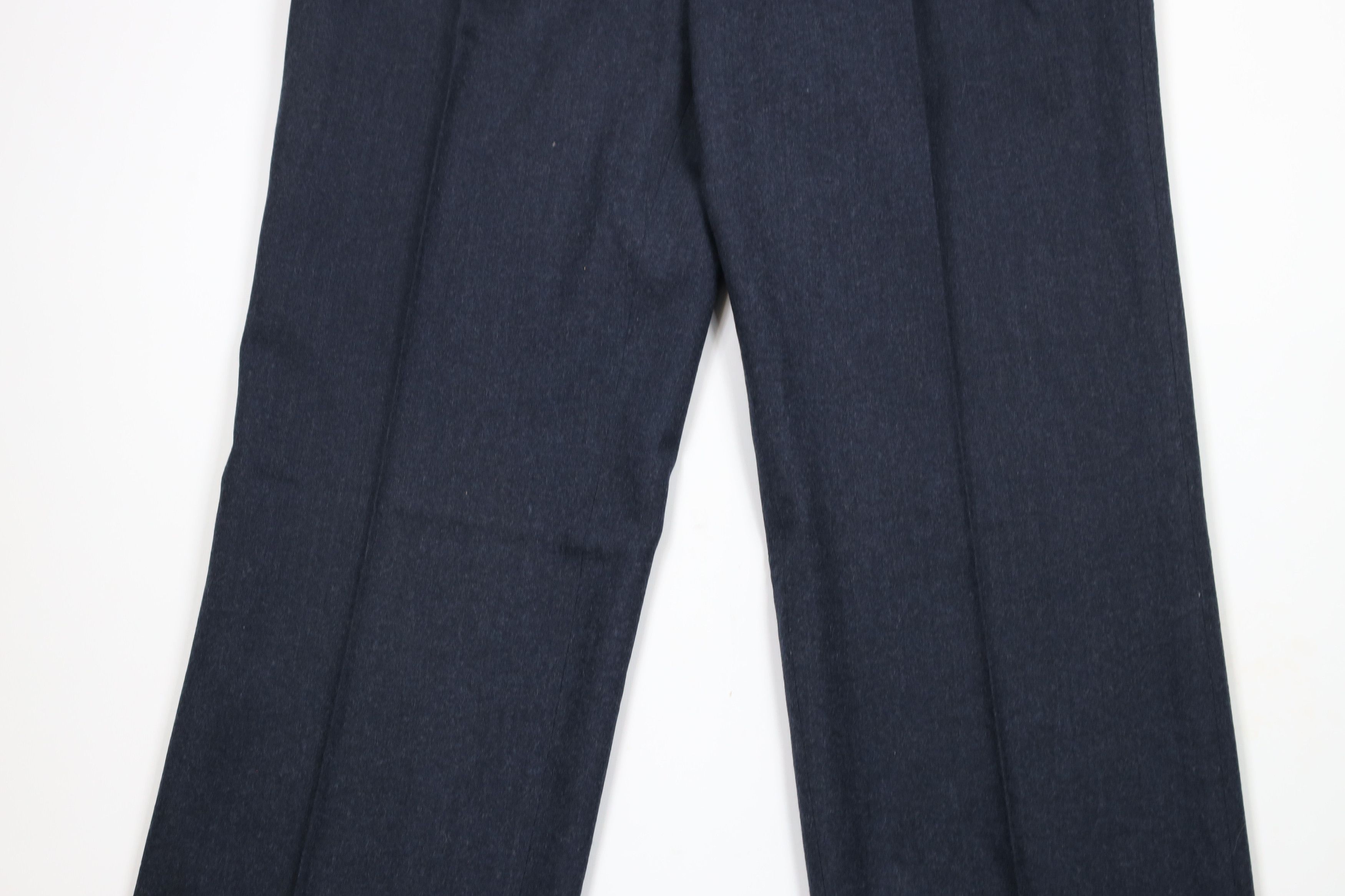 Vintage 70s Saks Fifth Avenue Wide Leg Chino Pants Blue USA