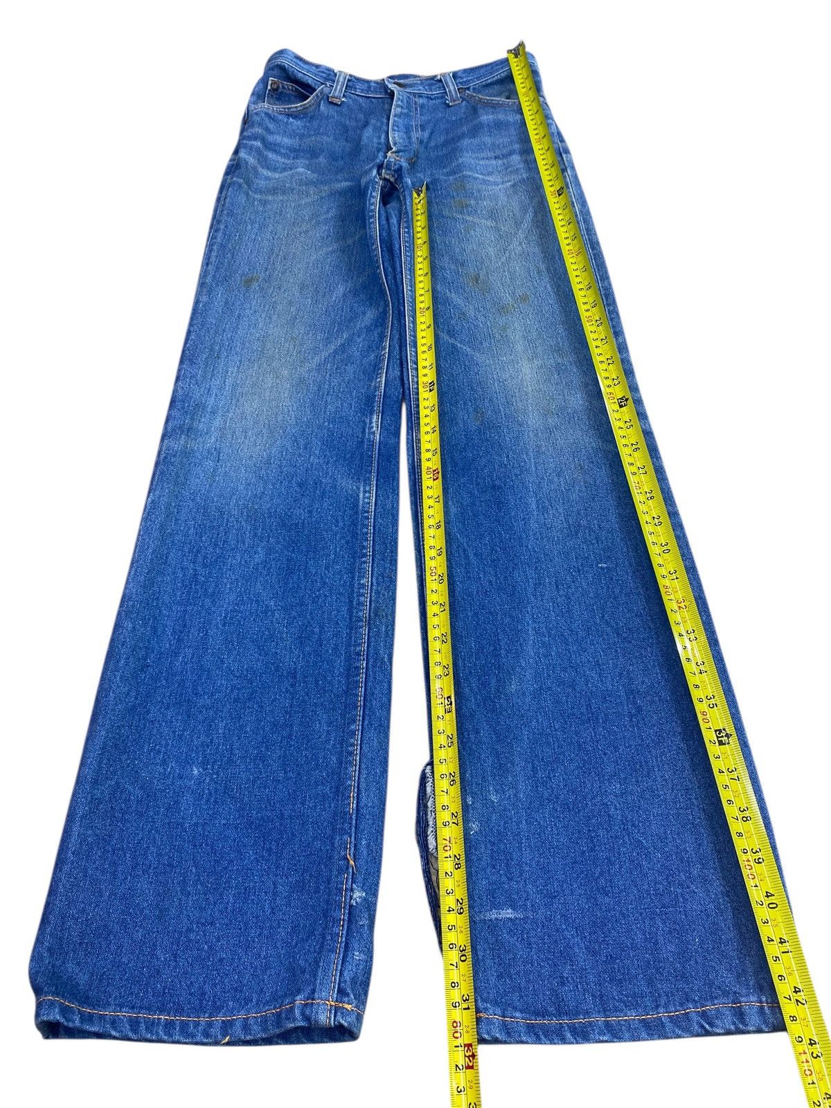 Other Japanese Brand Blue Faded Wash Style Bootcut Jeans Size US 26 / EU 42 - 7 Thumbnail