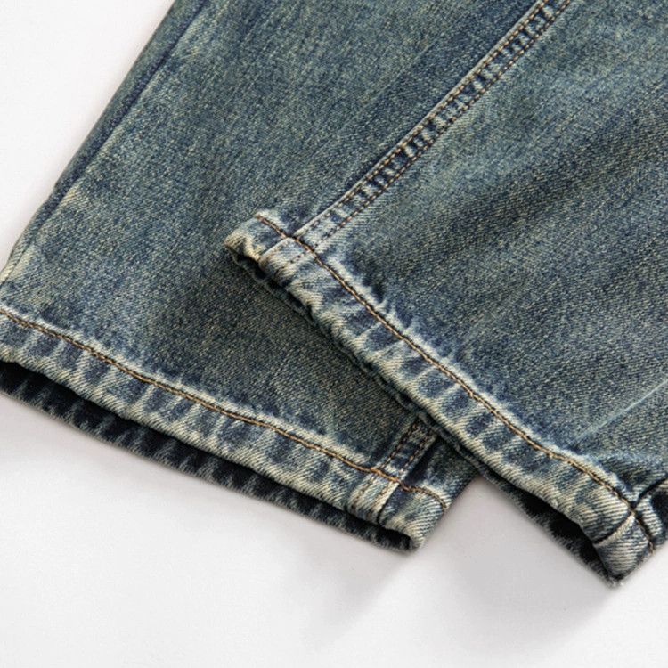 Vintage Men's street gradient distressed casual loose washed jeans Size US 32 / EU 48 - 5 Thumbnail