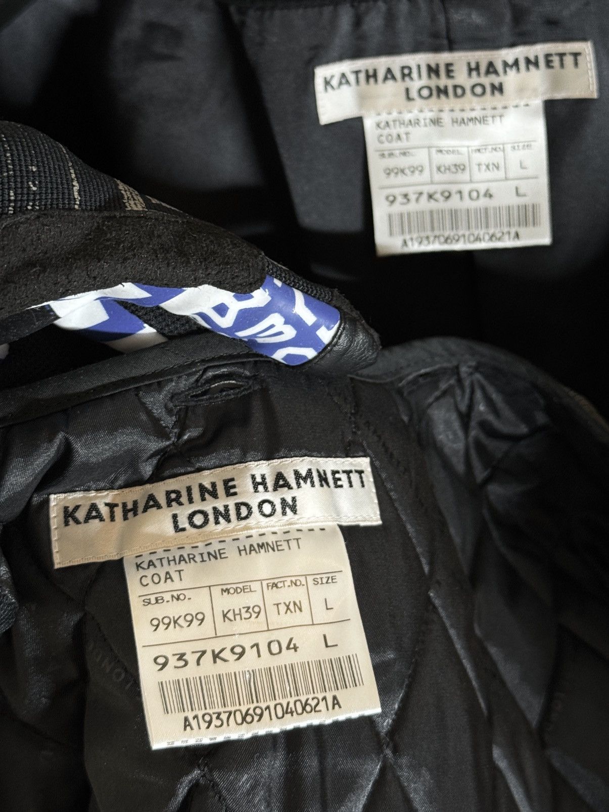 Katharine Hamnett London 1990s Heavy Wool Military Coat Size US M / EU 48-50 / 2 - 6 Thumbnail