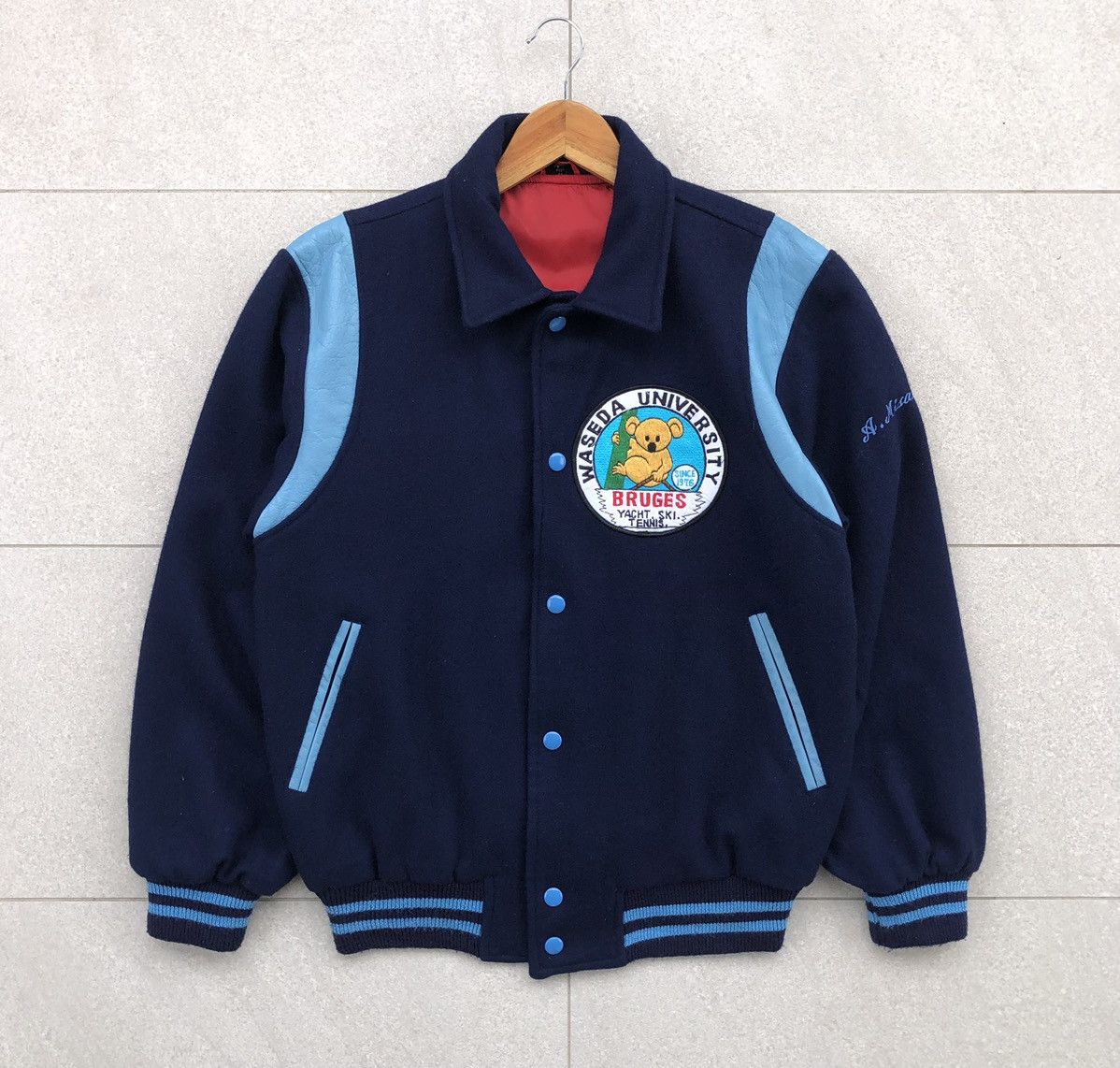 Vintage Vintage Baseball Varsity Jacket By Village Stone Size US M / EU 48-50 / 2 - 5 Thumbnail