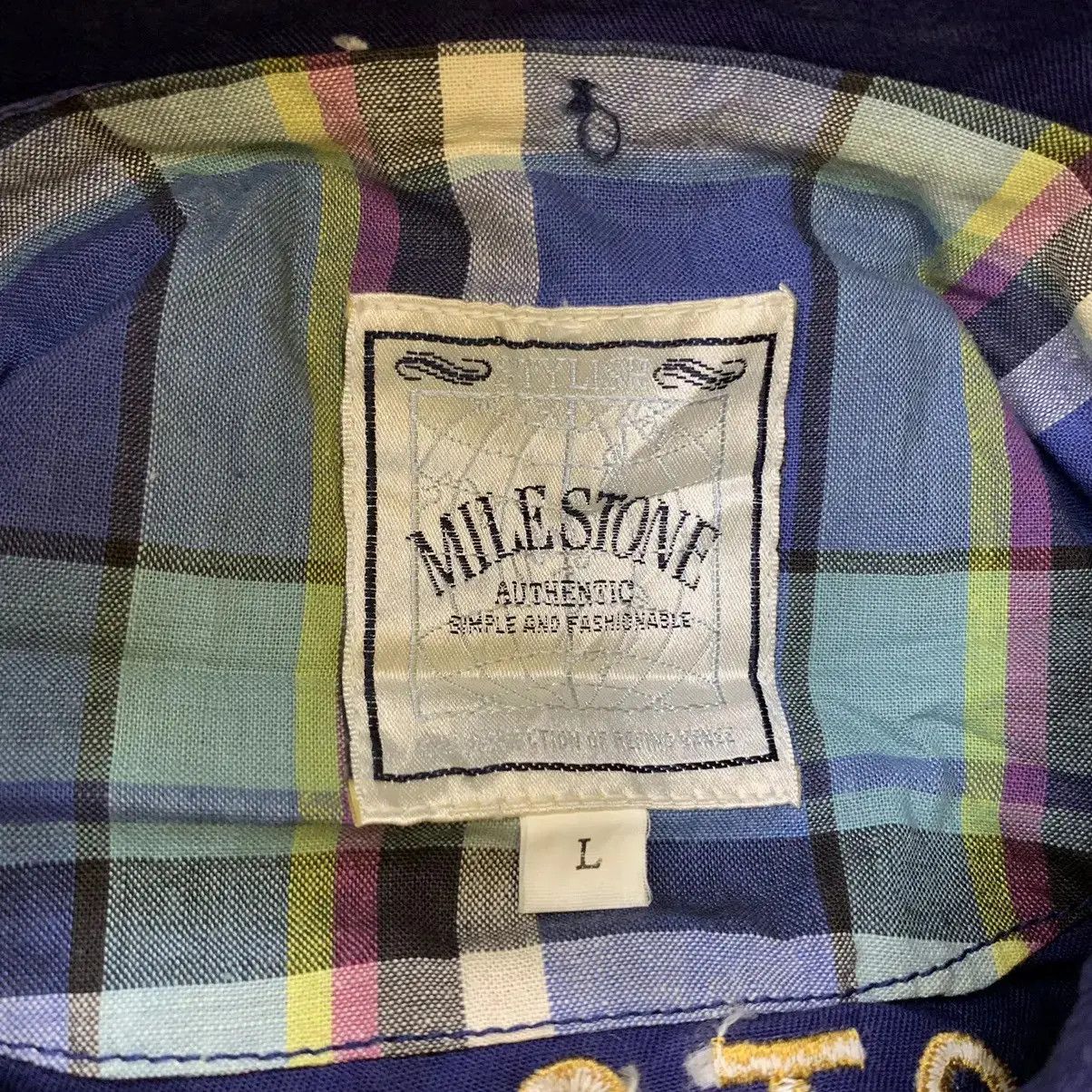 Milestone Vintage MILE STONE CLUB Embroidered Outdoor Jacket Size L / US 10 / IT 46 - 7 Thumbnail