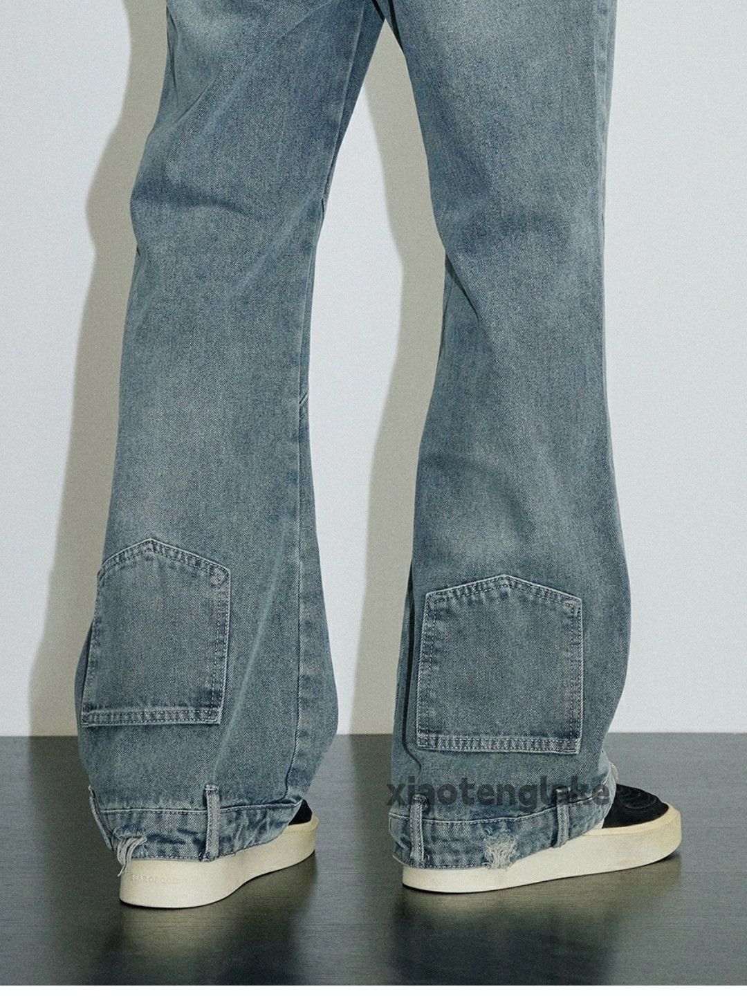 Jean × Vintage washed faded cleanfit yuppie skate punk flared jeans Size US 30 / EU 46 - 5 Thumbnail