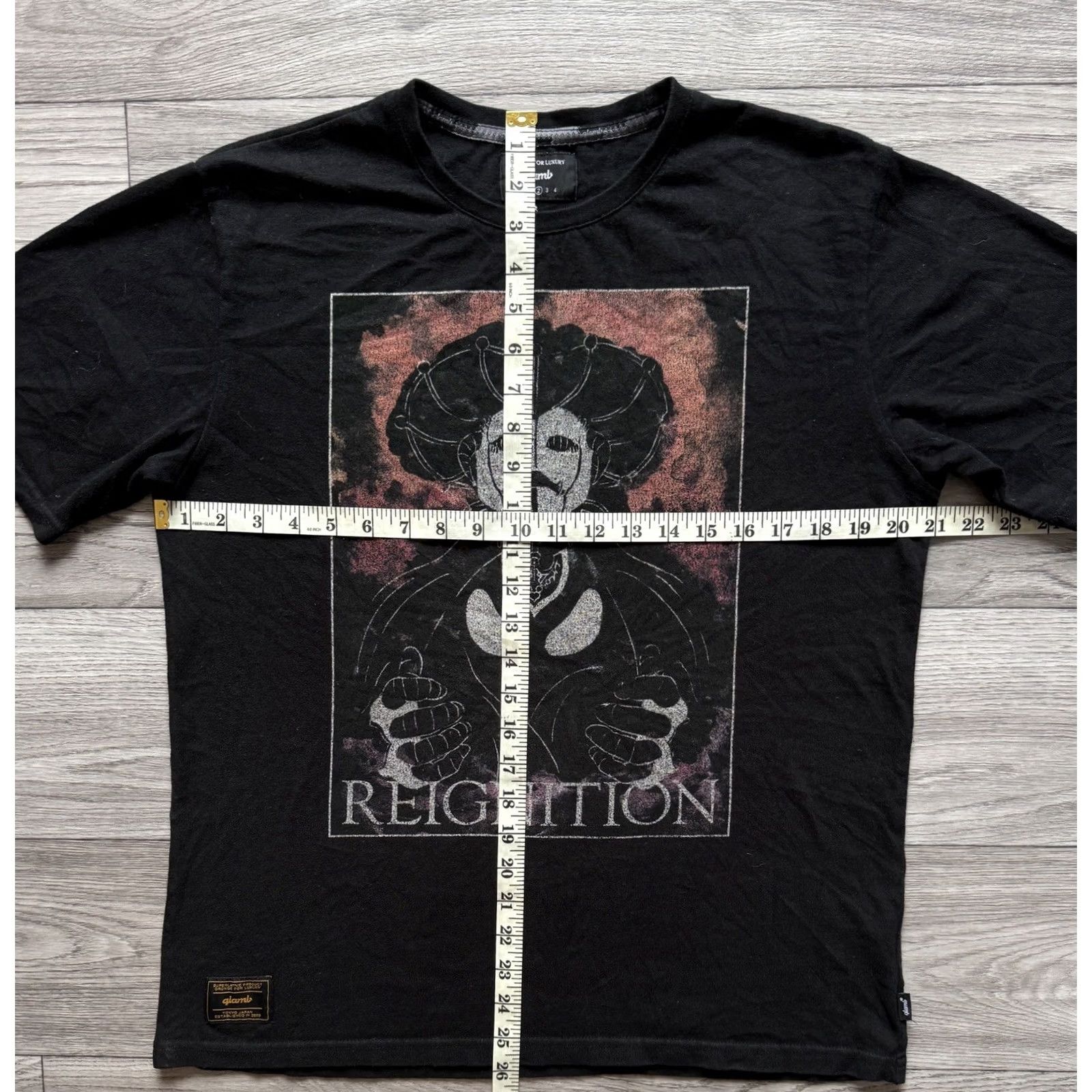 Vintage Glamb JoJo’s Bizarre REIGNITION T-shirt Black M Men Short Sleeve 2 Medium REIGNITION Mens T-Shirt Size US M / EU 48-50 / 2 - 3 Thumbnail