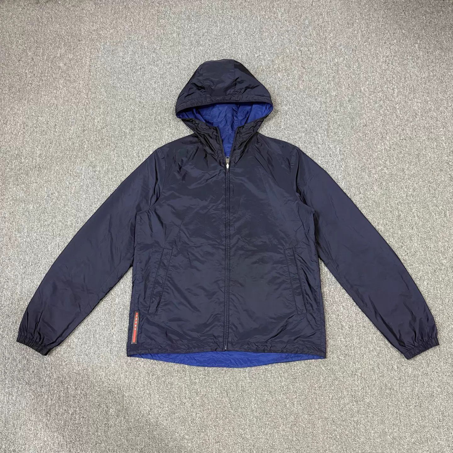 Prada Prada blue double-faced logo hem shell jacket 50 Size US M / EU 48-50 / 2 - 1 Thumbnail