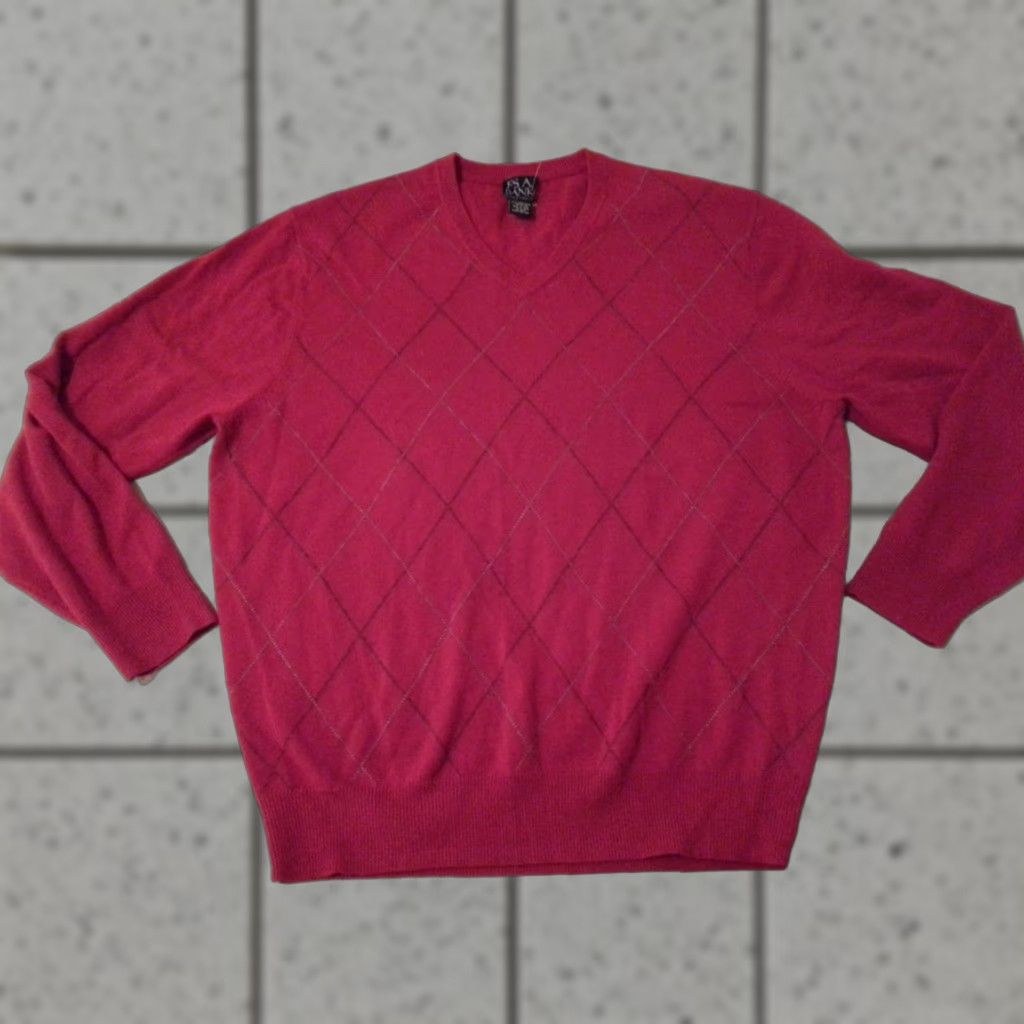 Jos. A. Bank Jos. A. Bank Sweater Mens L Red Wool Crewneck Size US L / EU 52-54 / 3 - 1 Thumbnail