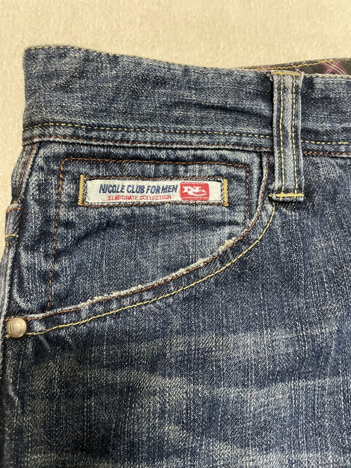 Japanese Brand Vintage Nicole Club Boot Cut Denim Jeans Size US 31 - 6 Thumbnail