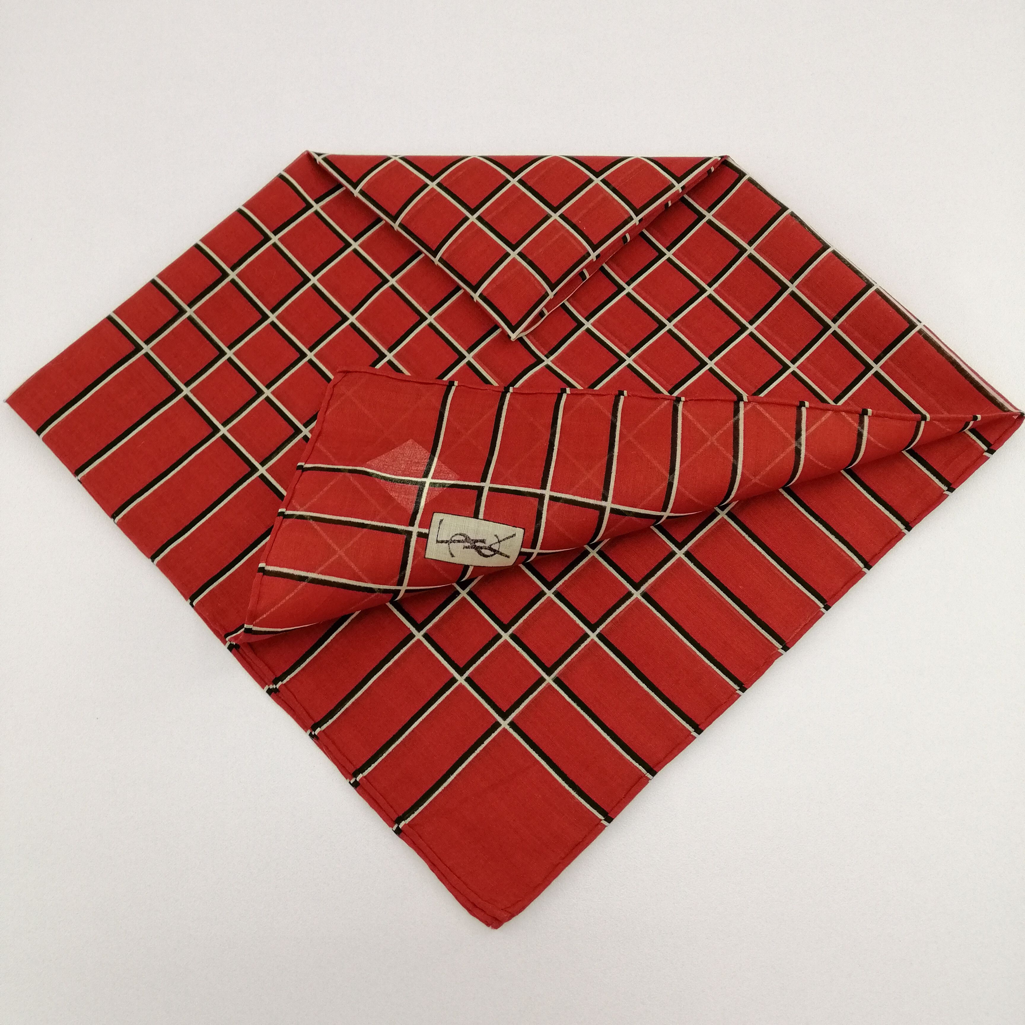 Vintage Yves Saint Laurent Handkerchief/Neckerchief/Bandana-KD3159 Size ONE SIZE - 4 Thumbnail