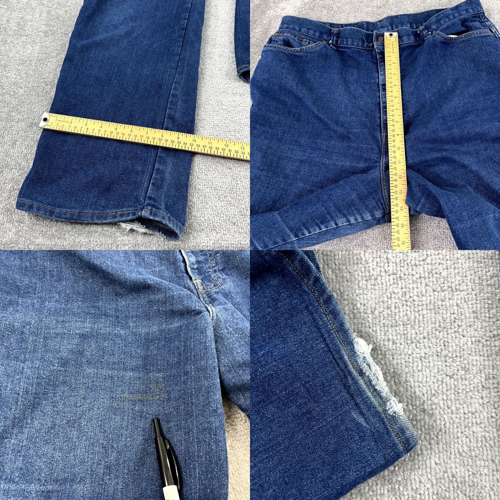 Levi's VINTAGE Levi's Jeans Mens 35x32.5 Blue Denim Orange Tab 29626 9117 USA Made 80s Size US 35 - 8 Thumbnail