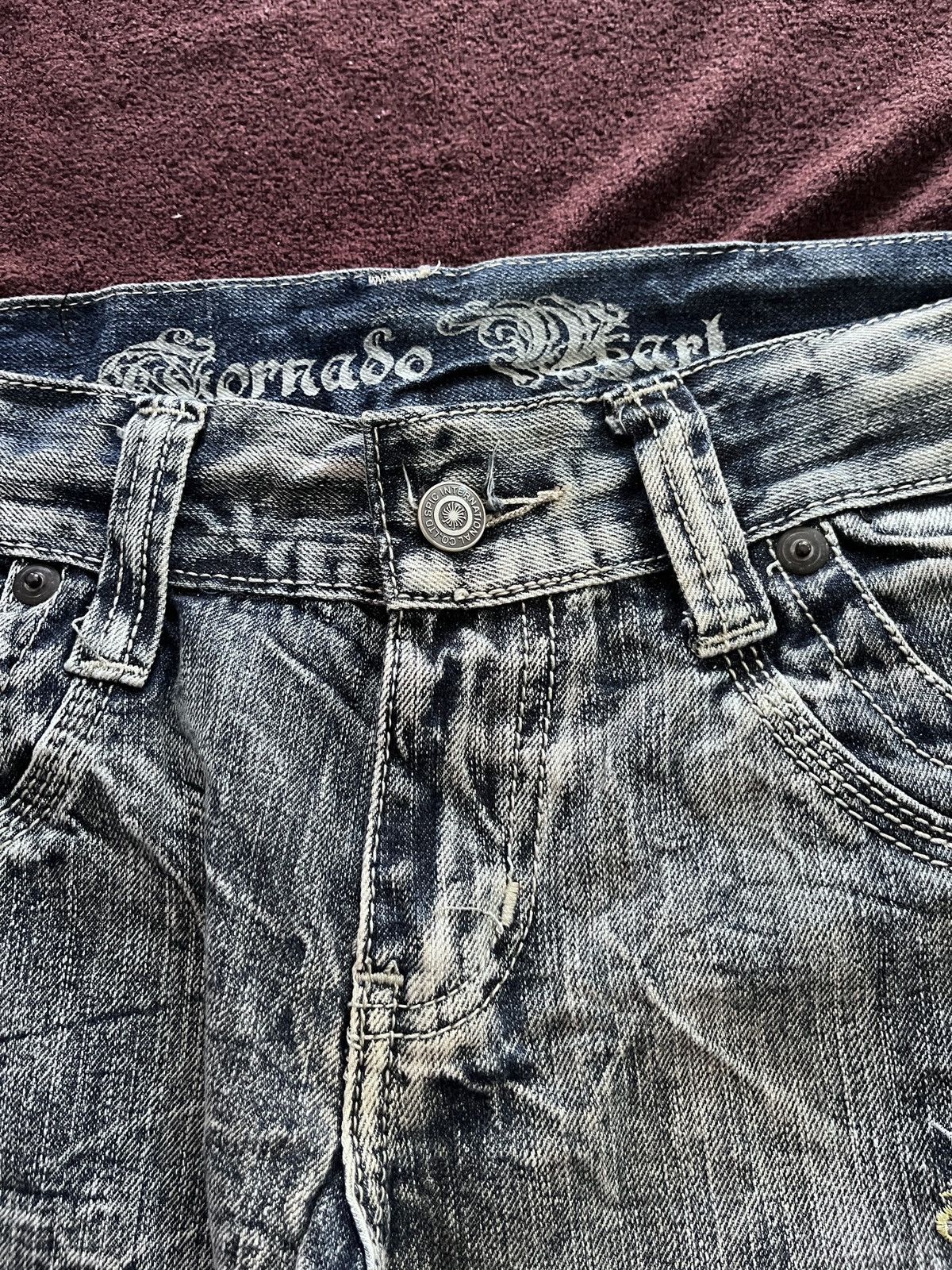 Tornado Mart 2000s TORNADO MART TRIBALL JEANS Size US 32 / EU 48 - 6 Thumbnail