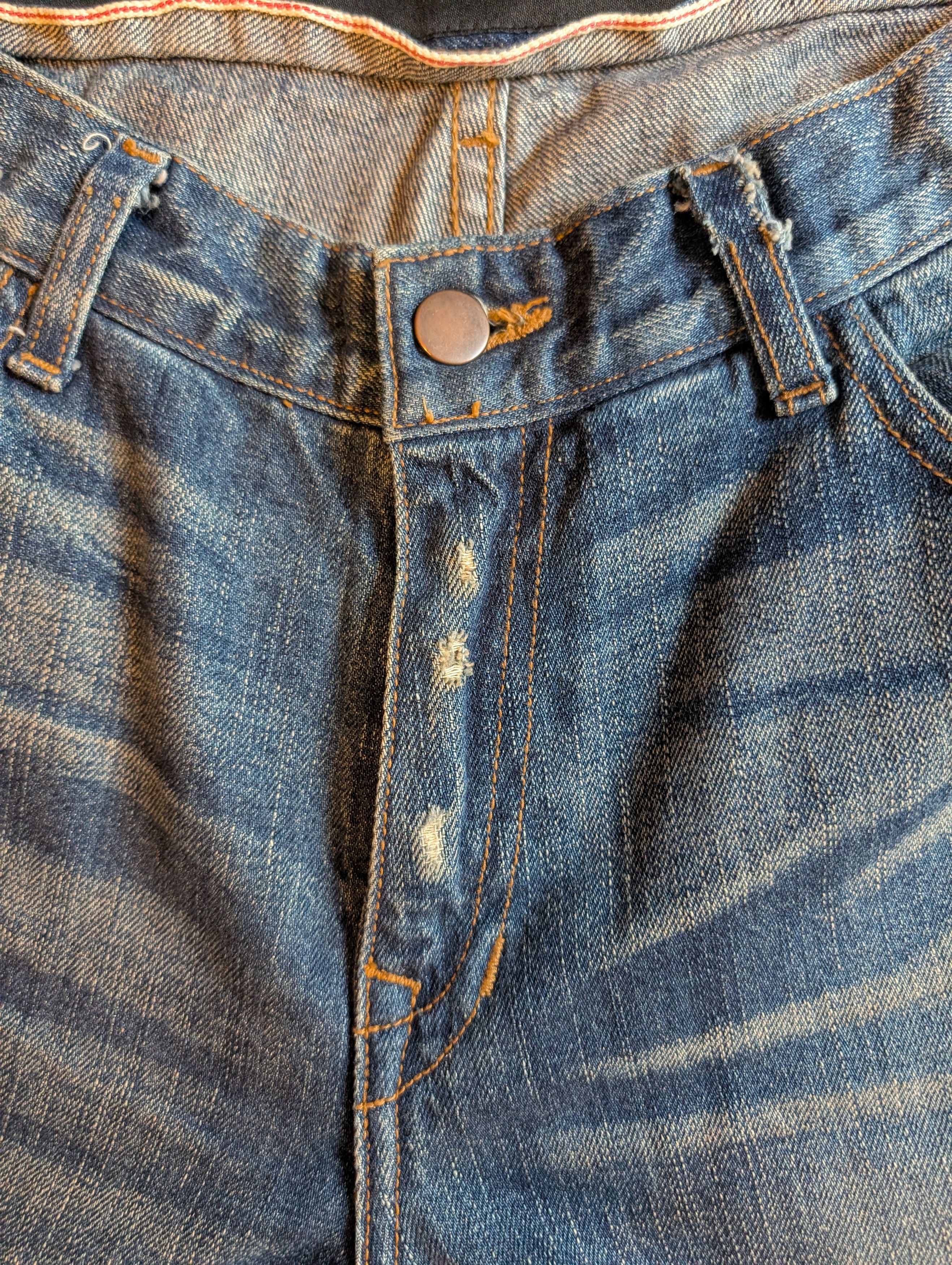 Designer SAHAJA DISTRESSED JEANS MADE IN USA Size US 32 / EU 48 - 12 Thumbnail