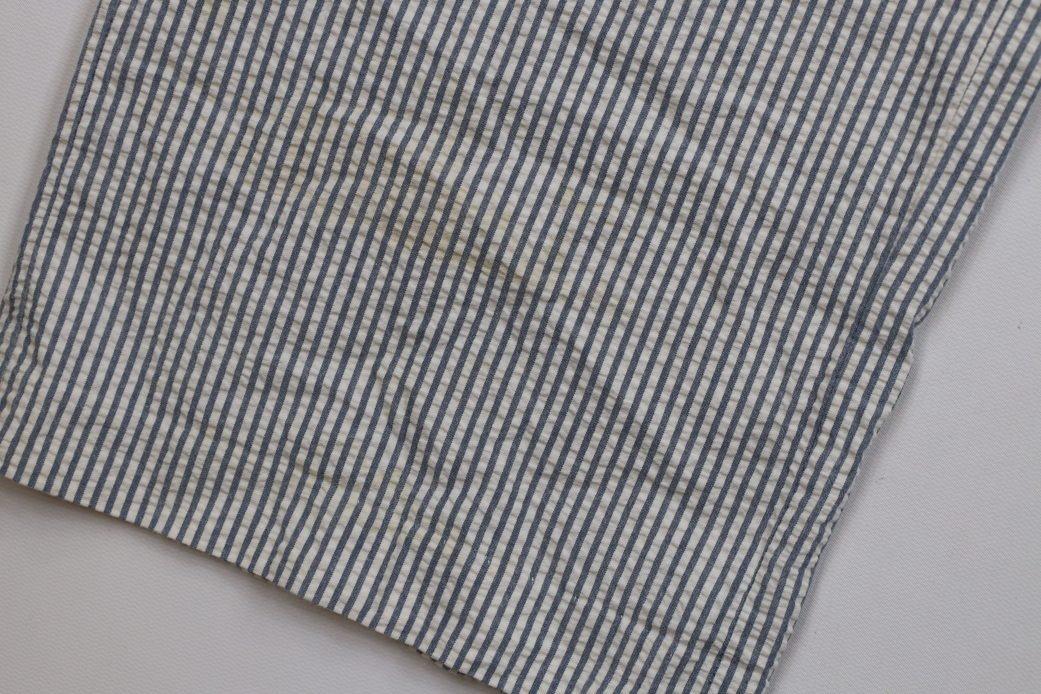 J.Crew × Vintage Vintage 90s J Crew Seersucker Wide Leg Chino Pants Size US 38 / EU 54 - 7 Thumbnail