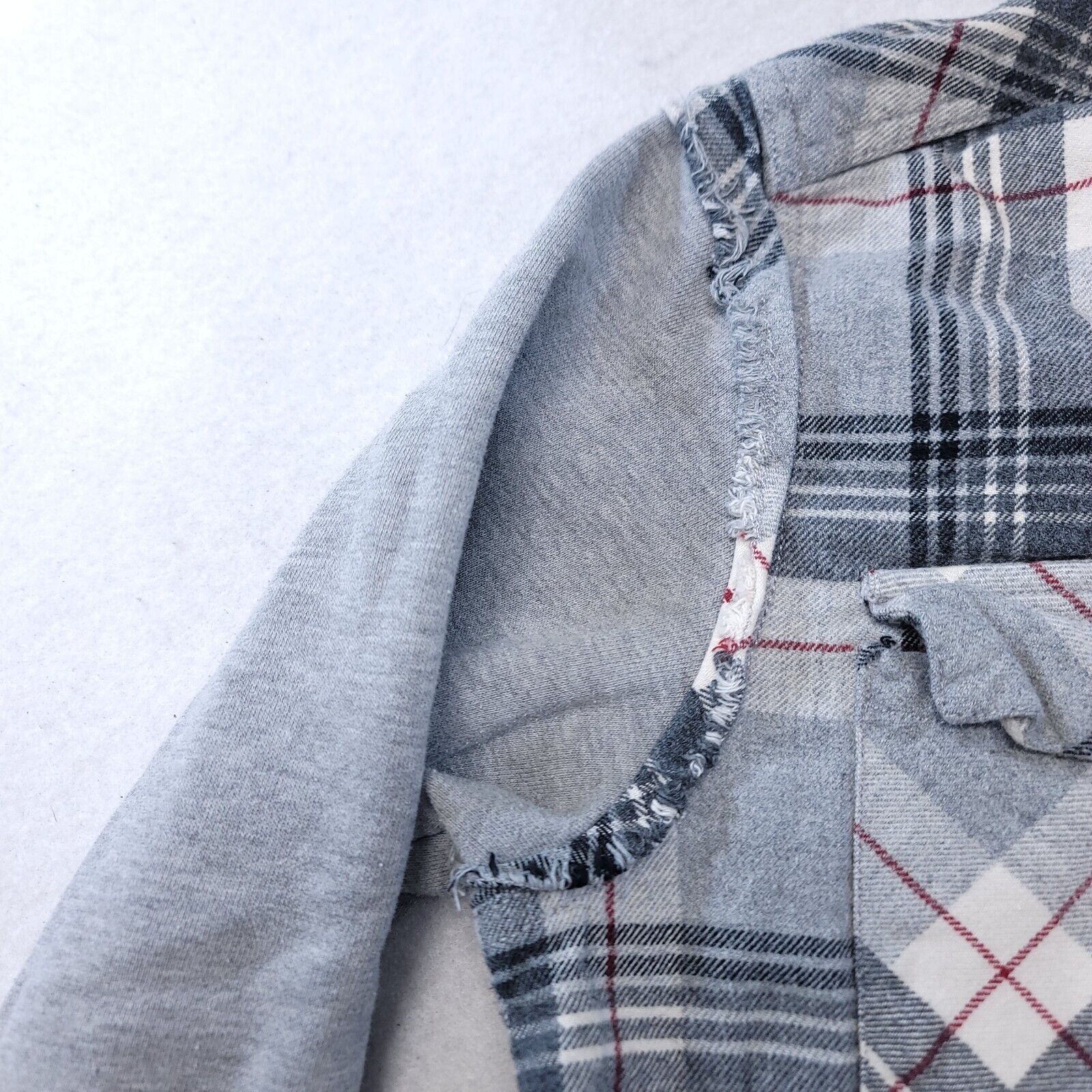 Empyre Empyre Long Sleeve Hoodie Mens Size Small S Gray Plaid Size US S / EU 44-46 / 1 - 4 Thumbnail
