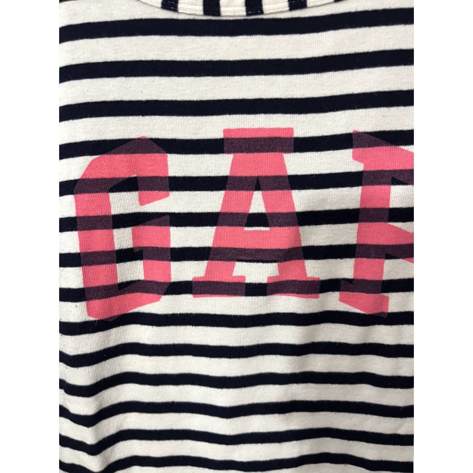 Gap Gap T-Shirt Striped Navy White 3/4 Sleeve M Women Logo Space Color White Stripes Navy Size M Basic Size M / US 6-8 / IT 42-44 - 4 Thumbnail