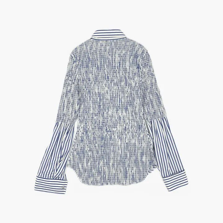 Alexander Wang Alexander Wang Blue Striped Long Sleeve Shirt - Size S / US 4 / IT 40 - 1 Thumbnail