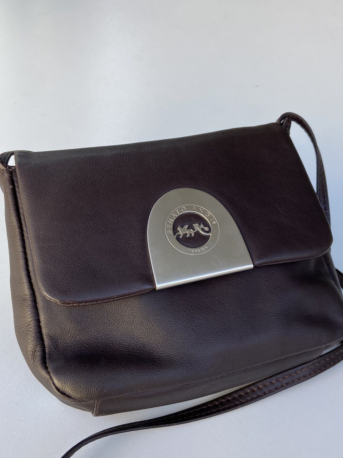 Designer RENATO ANGI FULL LEATHER SLING BAG Size ONE SIZE - 2 Thumbnail
