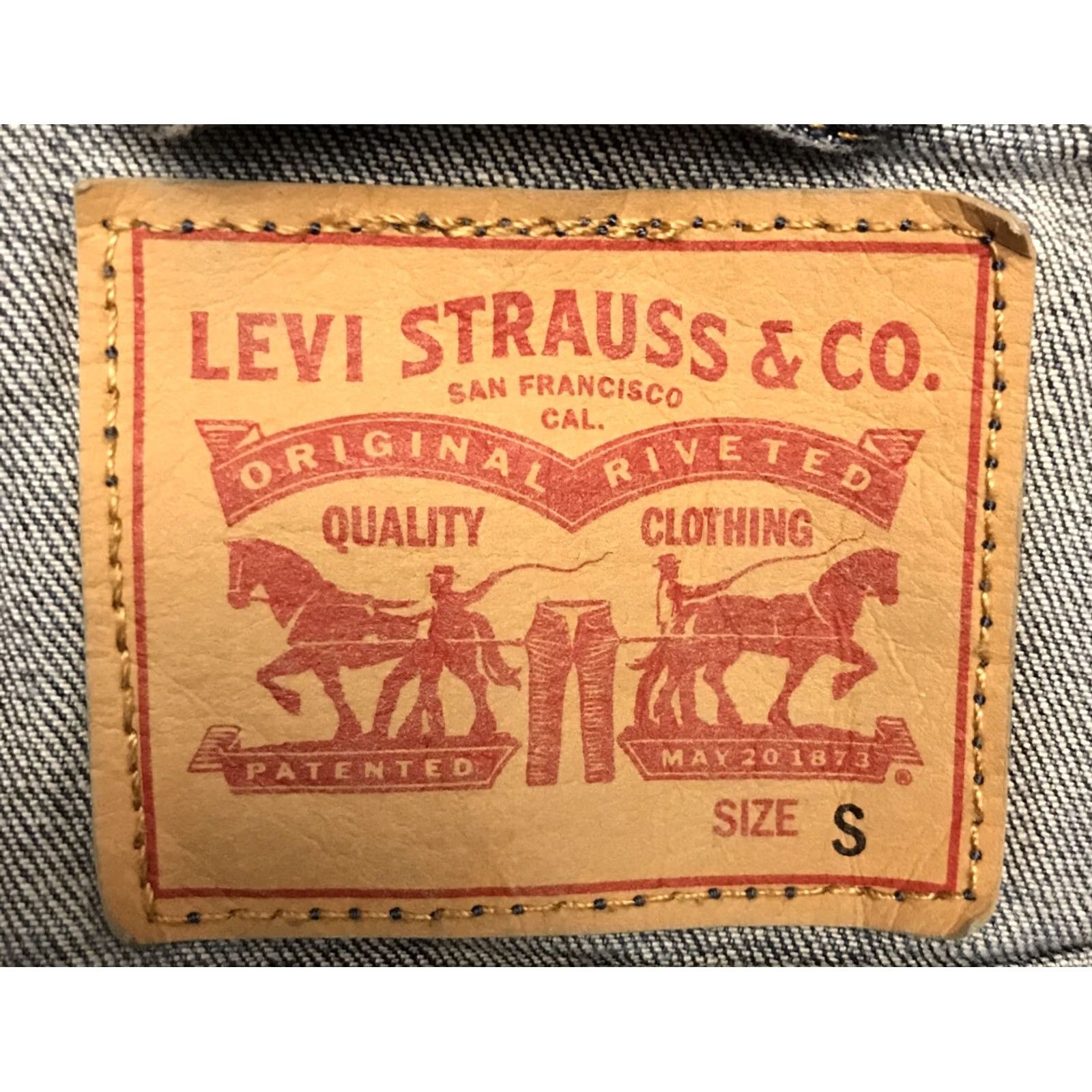 Levi's Levi's Jacket Jrs. Small Blue Denim Pockets L/S Button-Up Size 28" / US 6 / IT 42 - 3 Thumbnail