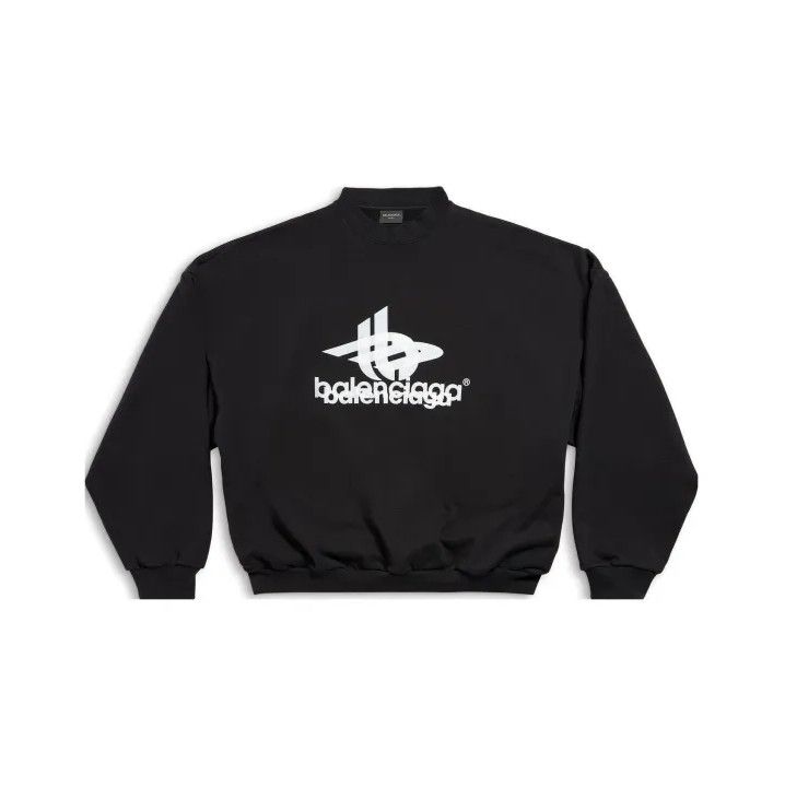 Balenciaga Men's Black Graphic Sweatshirt