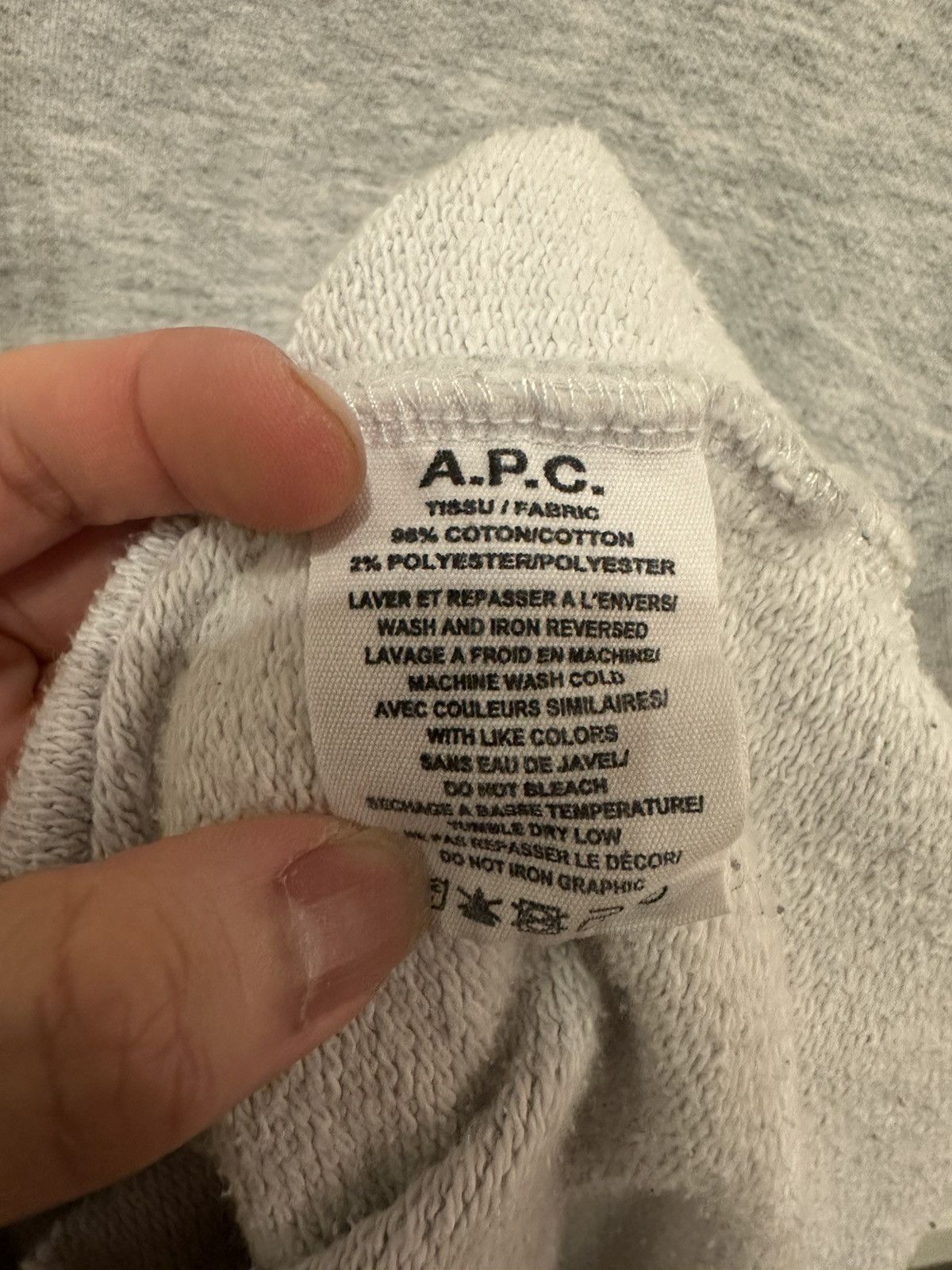 A.P.C. A.P.C. U.S. - Gray Hoodie - Size Medium (Unisex) Size US M / EU 48-50 / 2 - 6 Thumbnail