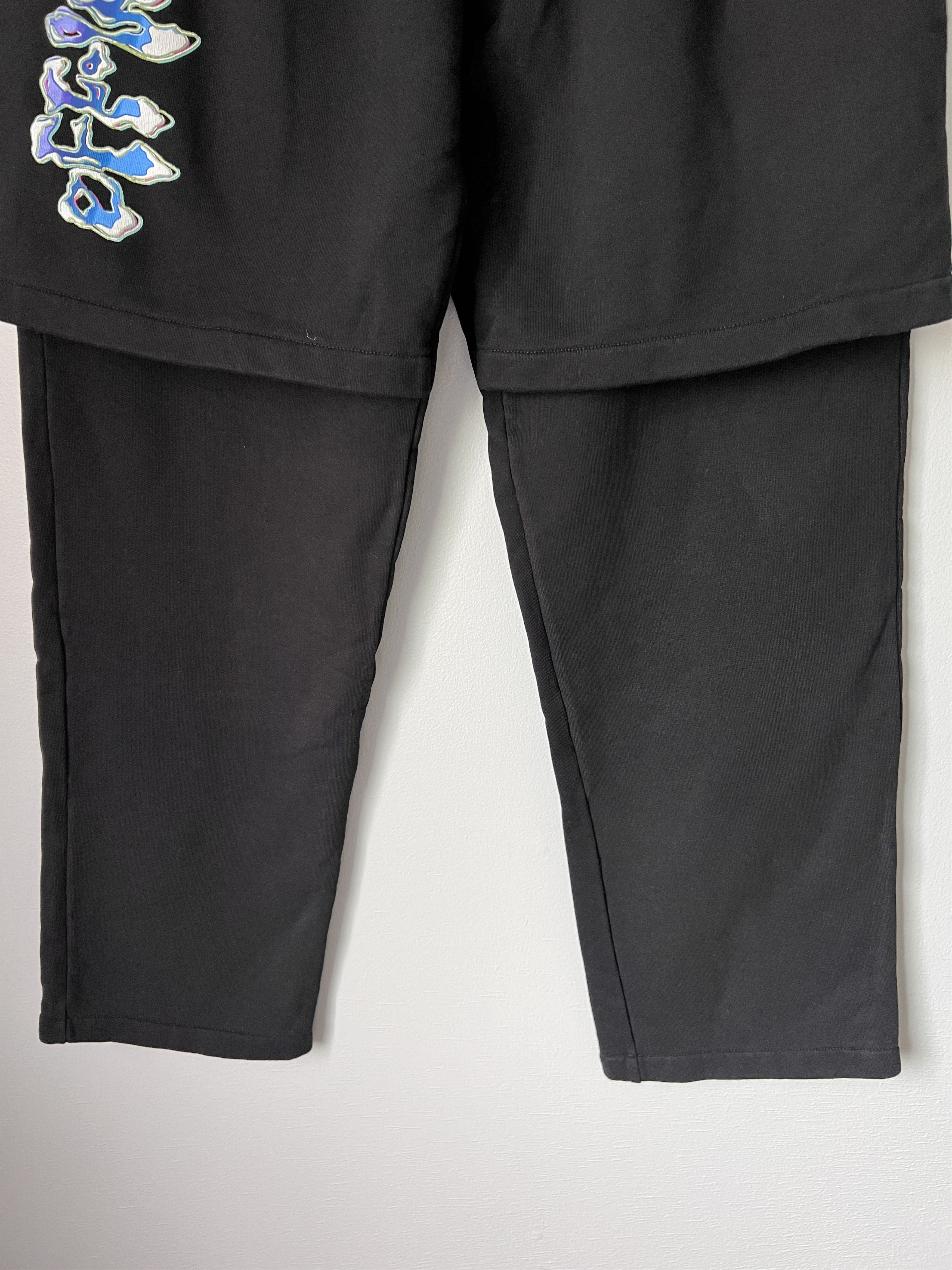 Off-White Off White Blue 90s Liquid Double Sweatpants in Black Size US 32 / EU 48 - 4 Thumbnail