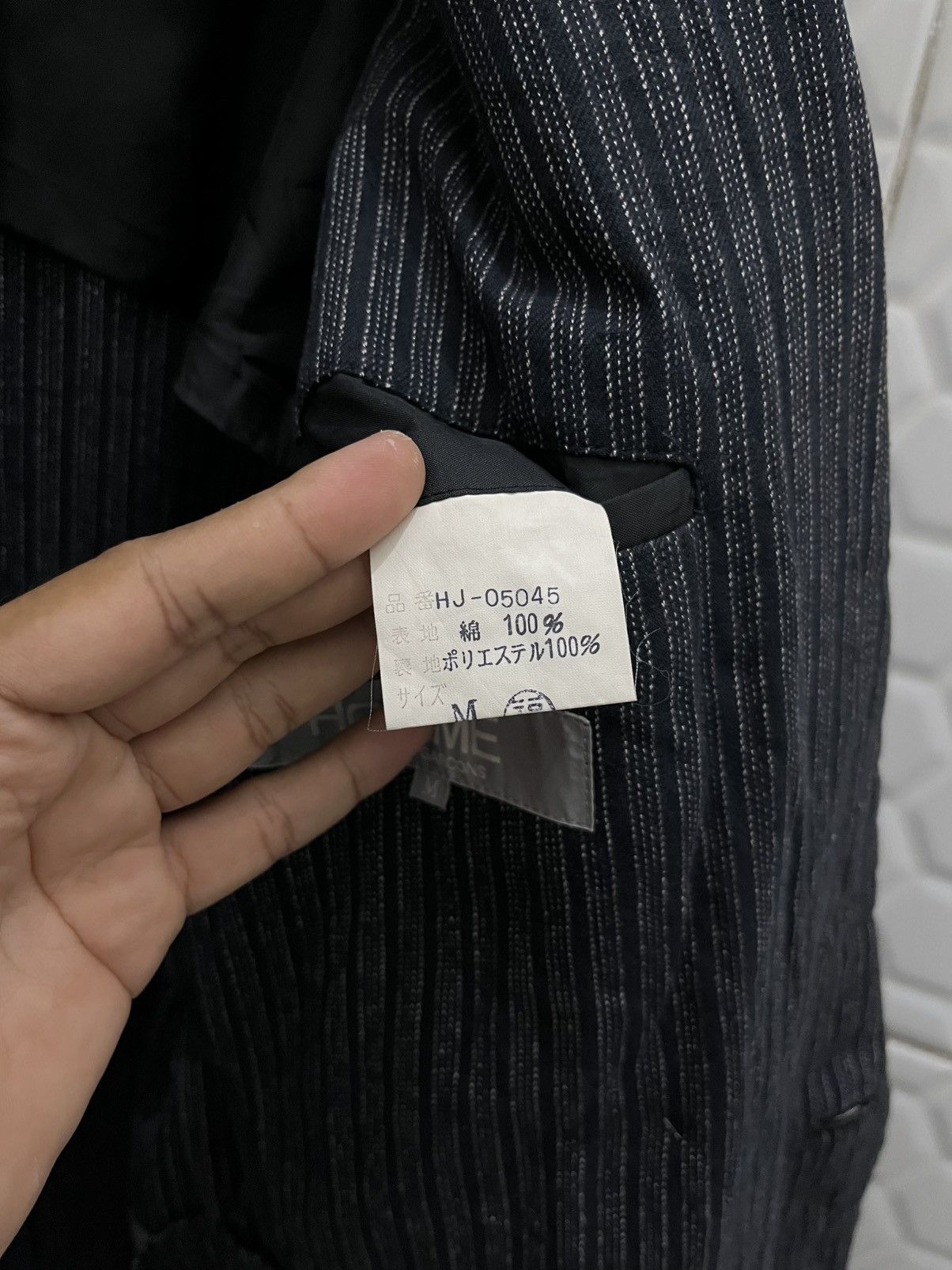 Comme des Garcons × Comme des Garcons Homme Vintage 90's Comme Des Garcons Punk Blazer Size 38R - 9 Thumbnail