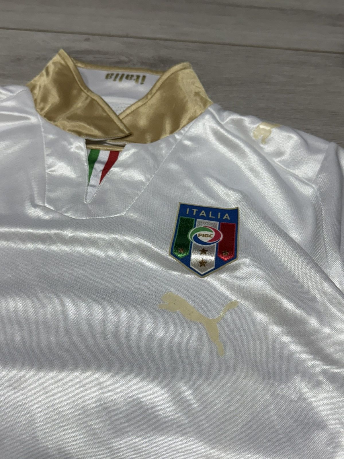 Puma Puma Italy vintage tee polo jersey Size US M / EU 48-50 / 2 - 3 Thumbnail