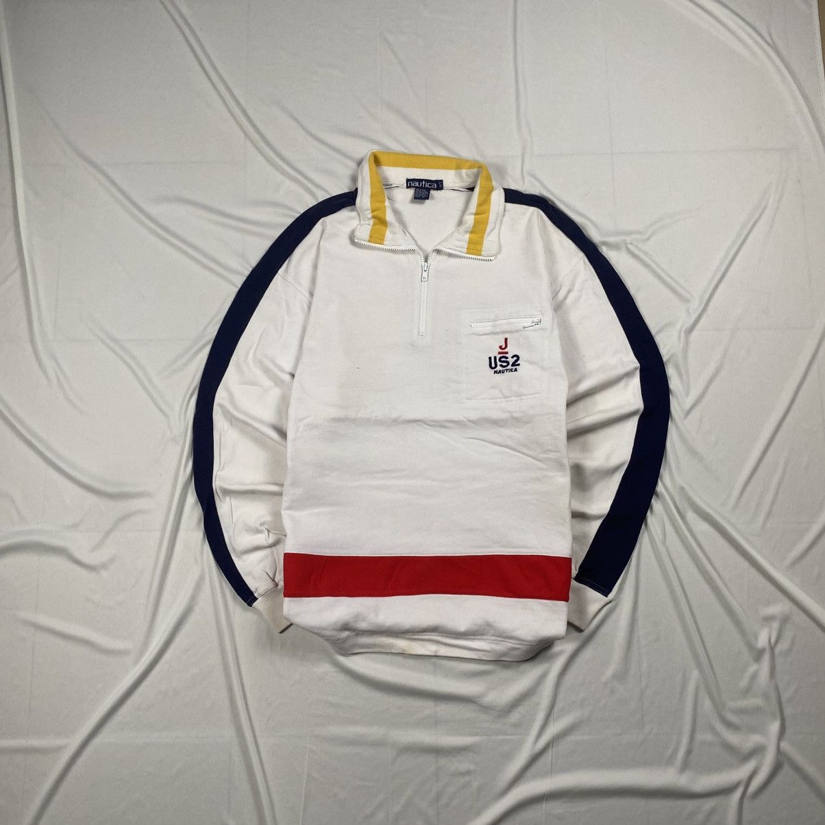 Nautica Vintage y2k Nautica US2 Quarter Zip Size US L / EU 52-54 / 3 - 1 Thumbnail