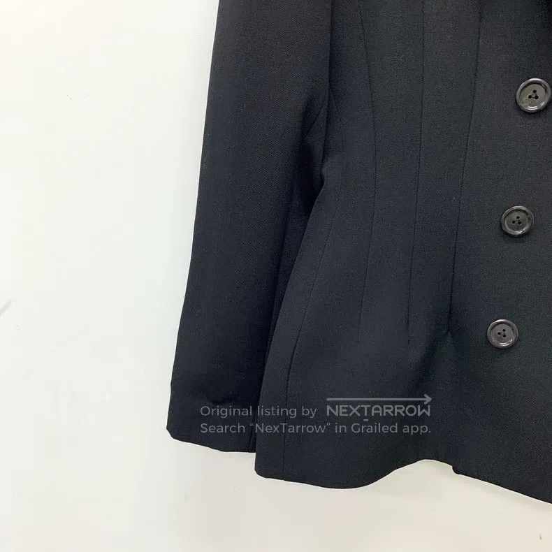 Louis Vuitton Louis Vuitton Black sheep wool lapel double-breasted long- Size XS / US 0-2 / IT 36-38 - 4 Thumbnail