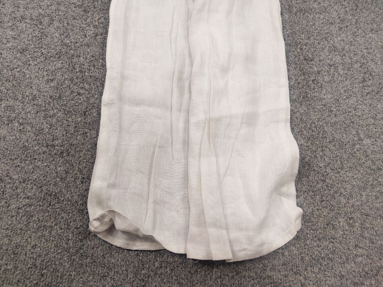 120% Lino 120% Lino Design Classic white Trouser Pants elastic waist Size 30" / US 8 / IT 44 - 5 Thumbnail