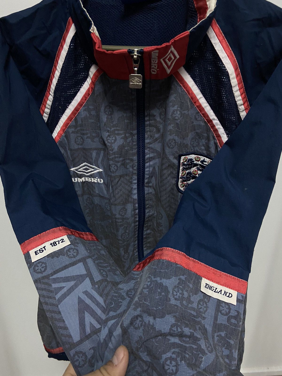 Umbro × Vintage Umbro Vintage Jacket Windbreaker Small Logo Y2K jersey Size US L / EU 52-54 / 3 - 3 Thumbnail