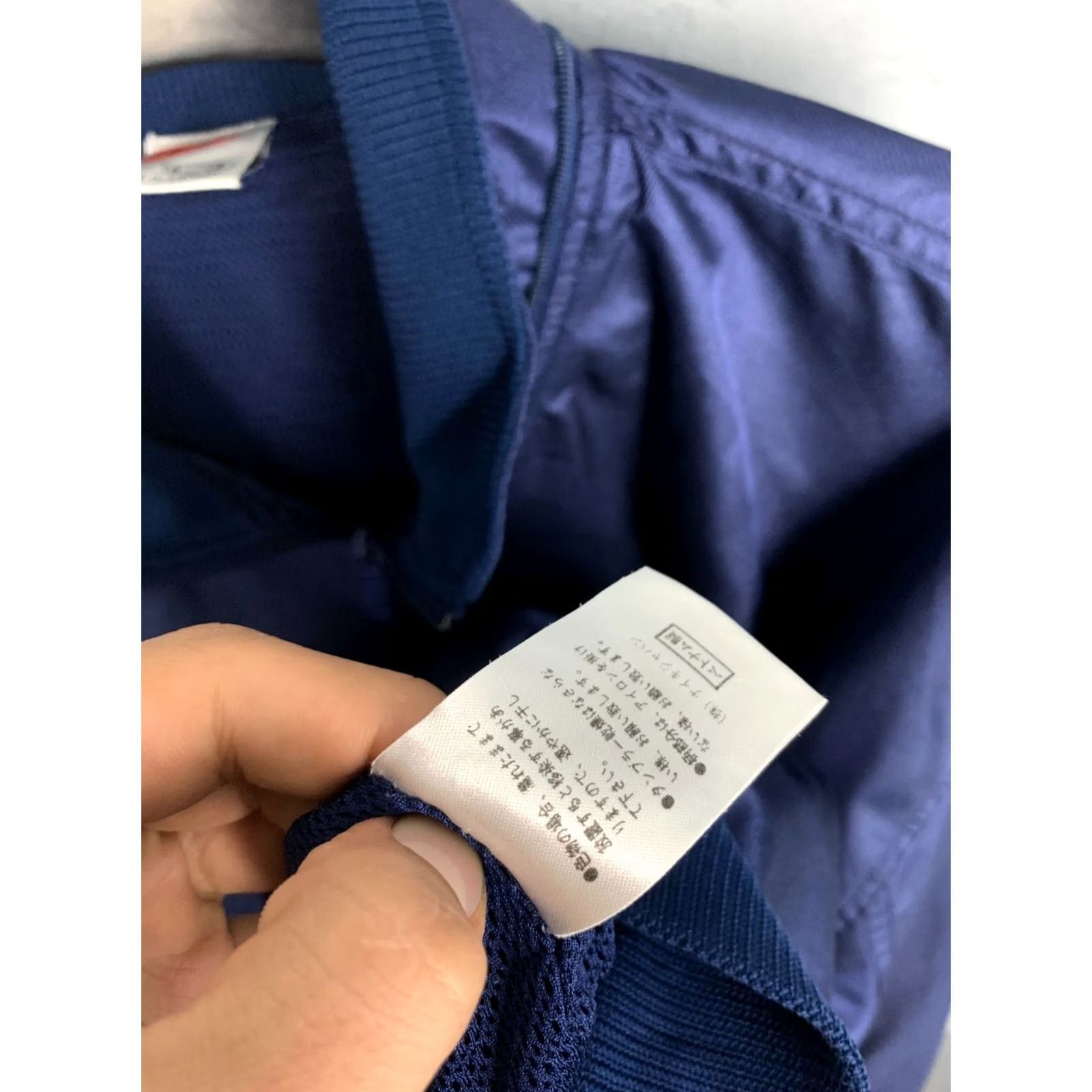 Nike Nike 90s Vintage Bomber Jacket Nylon XL Blue Mens Jacket Size US XL / EU 56 / 4 - 6 Thumbnail