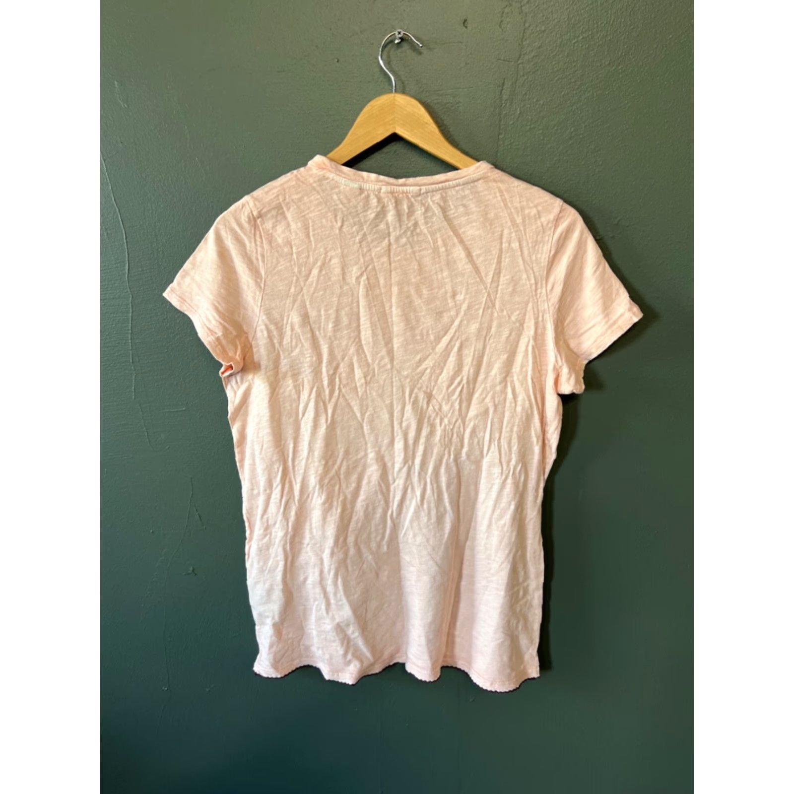 Scotch & Soda Scotch & Soda Shirt Womens L Pink Short Sleeve Crew Neck T-Shirt Casual Hippie Plush Basic All Seasons Easy Care Preshrunk Size L / US 10 / IT 46 - 3 Thumbnail