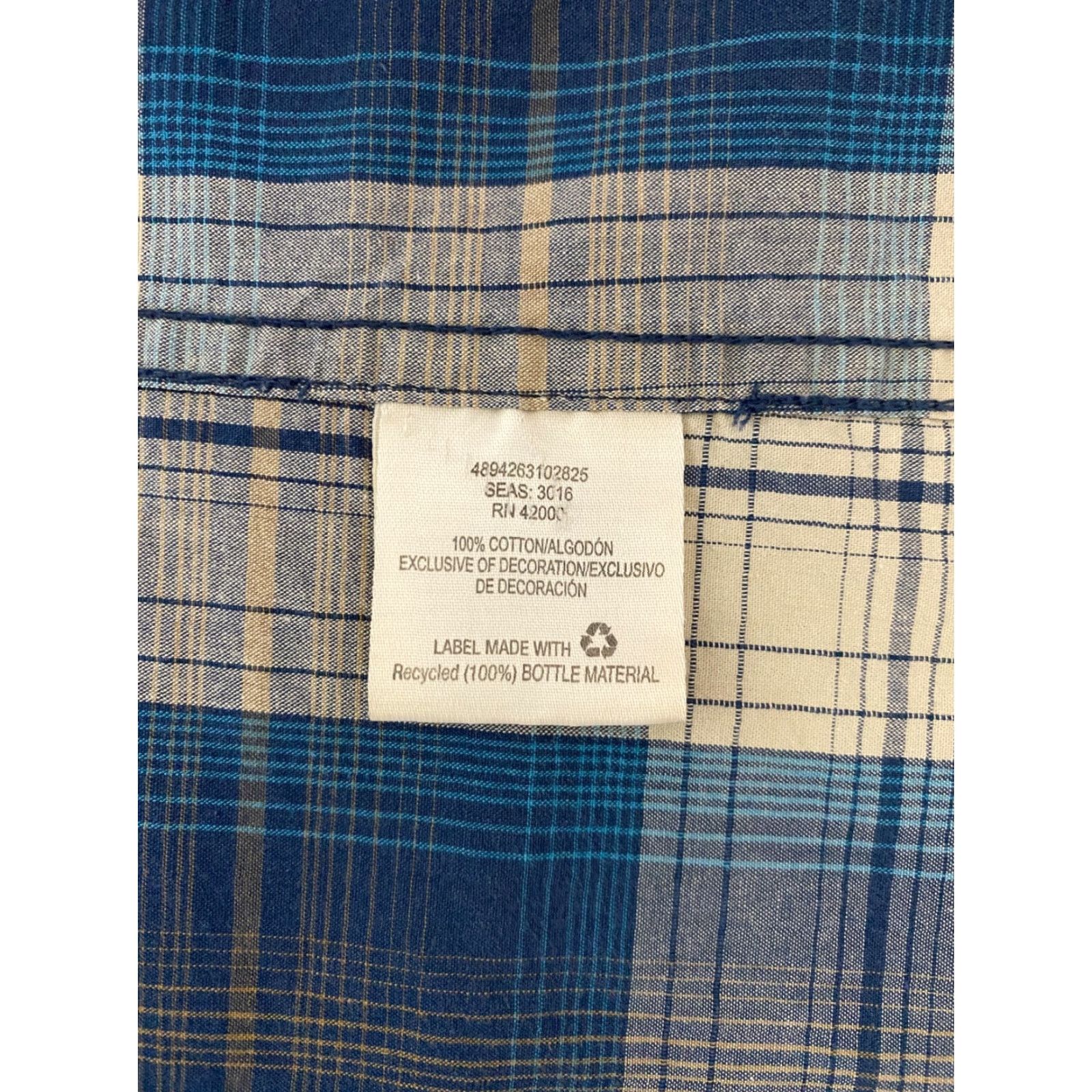 Vintage Northwest Territory Shirt Mens L Blue Plaid Pearl Snap Casual Western Cowboy Size US L / EU 52-54 / 3 - 7 Thumbnail