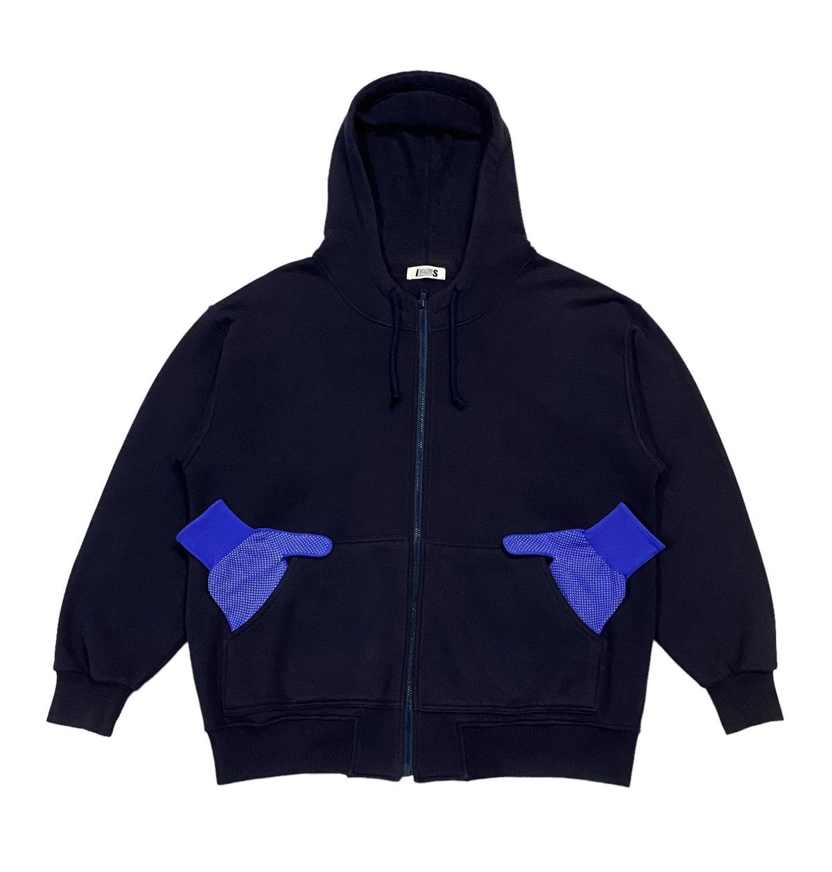 Issey Miyake Vintage Issey Miyake ( I.S ) Big Logo Zip Hoodie Size US M / EU 48-50 / 2 - 3 Thumbnail